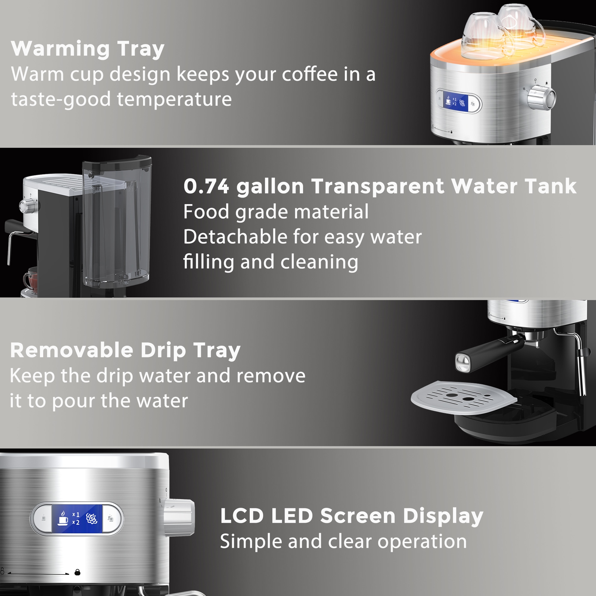 COWSAR LSCM8054B Coffee-Makers - View #6