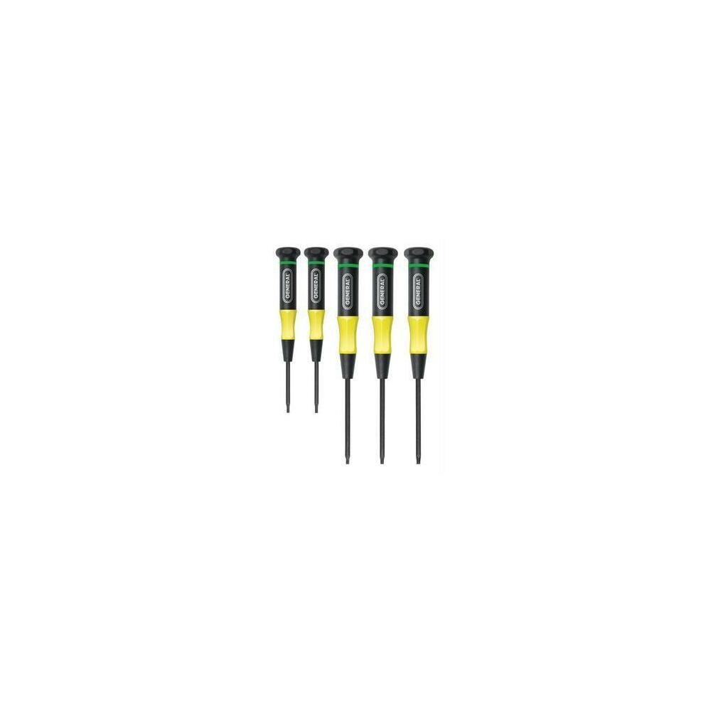 Central GT711 General Tools 711 5-pc Precision Ultratech Torx Screwdriver Set