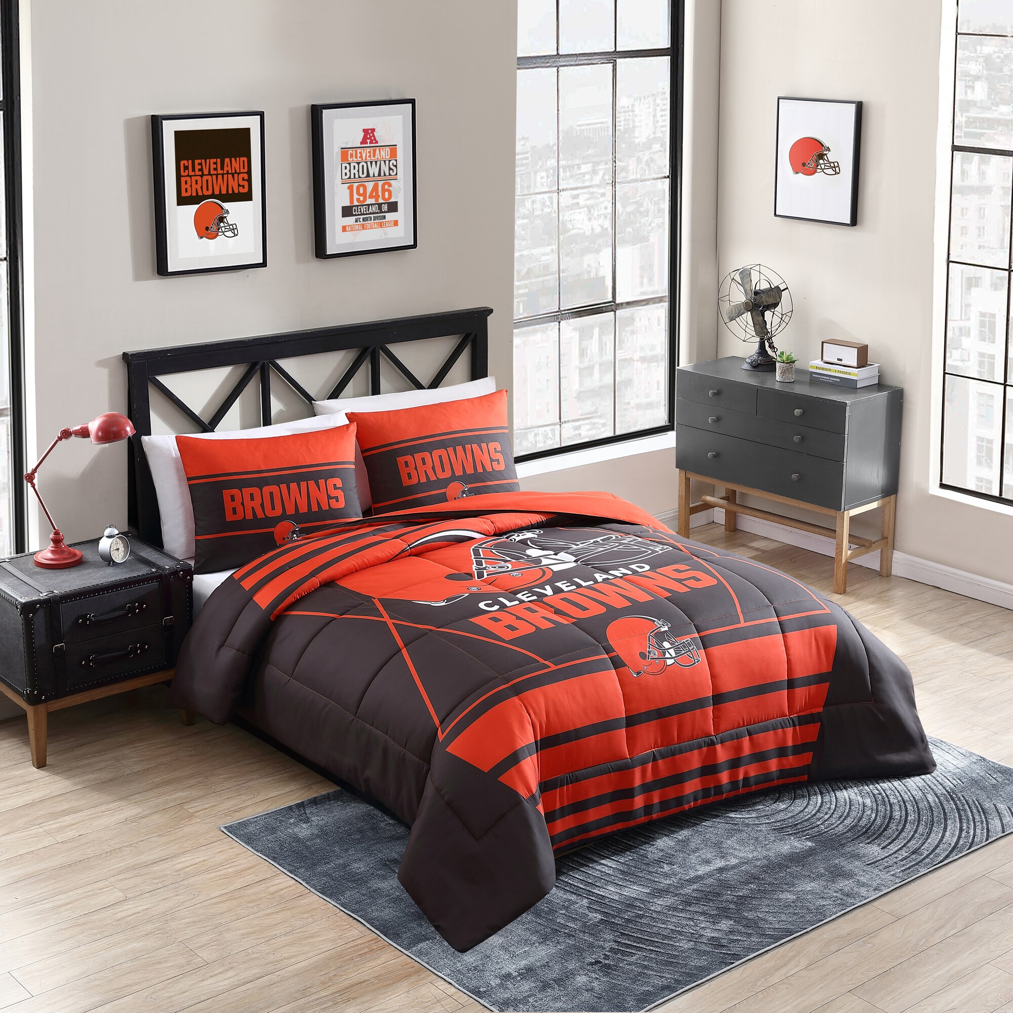 US Las Vegas Raiders 3PCS Duvet Cover Pillowcases Bedding Sets Comforter  Cover