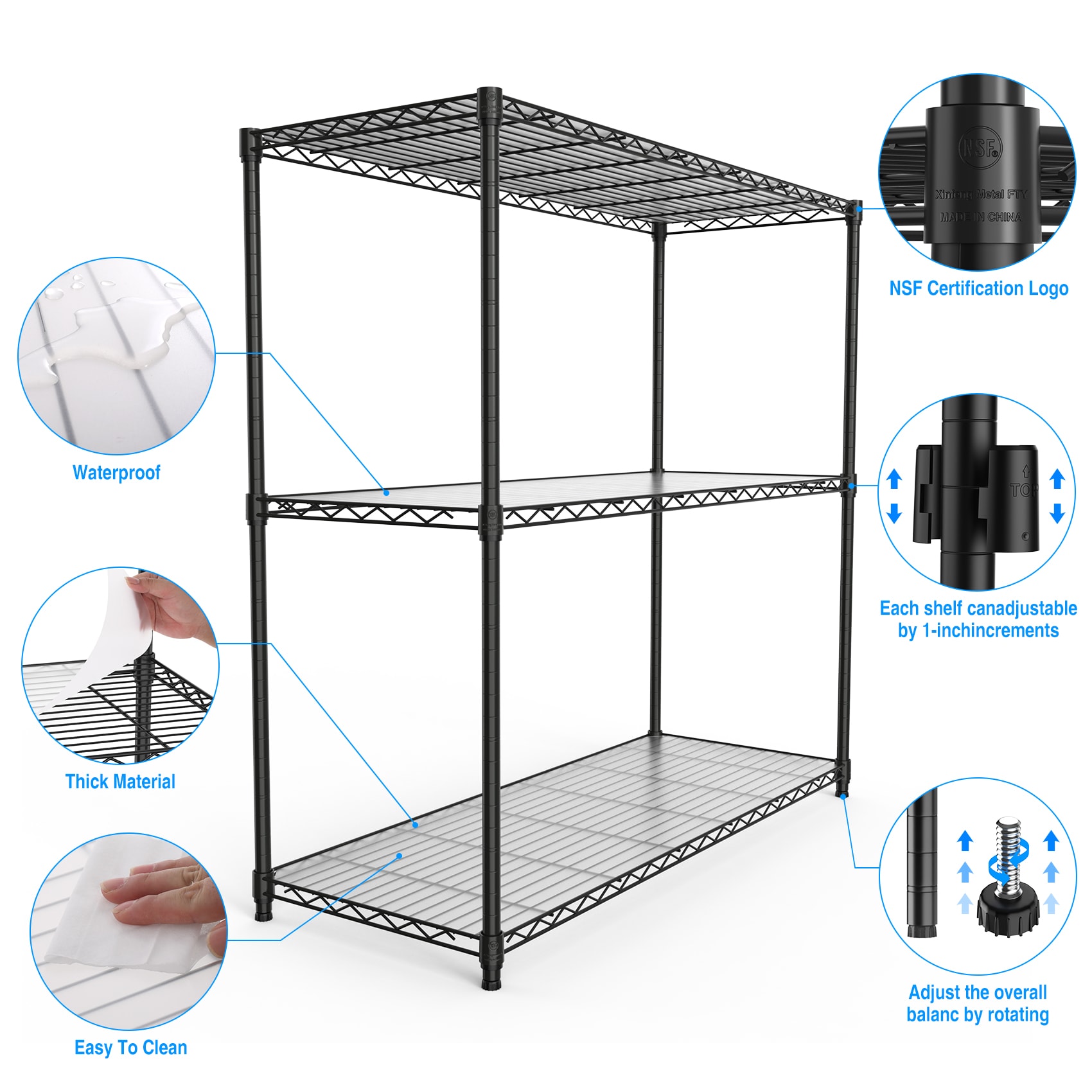 Siavonce FZ91053 Free-Standing-Shelving - View #4