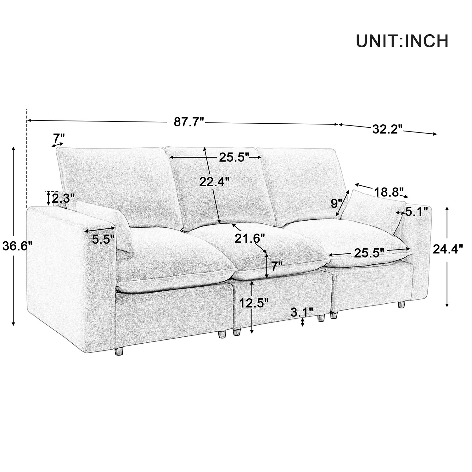 Bybafun YA6100113 Sofas-Loveseats - View #11