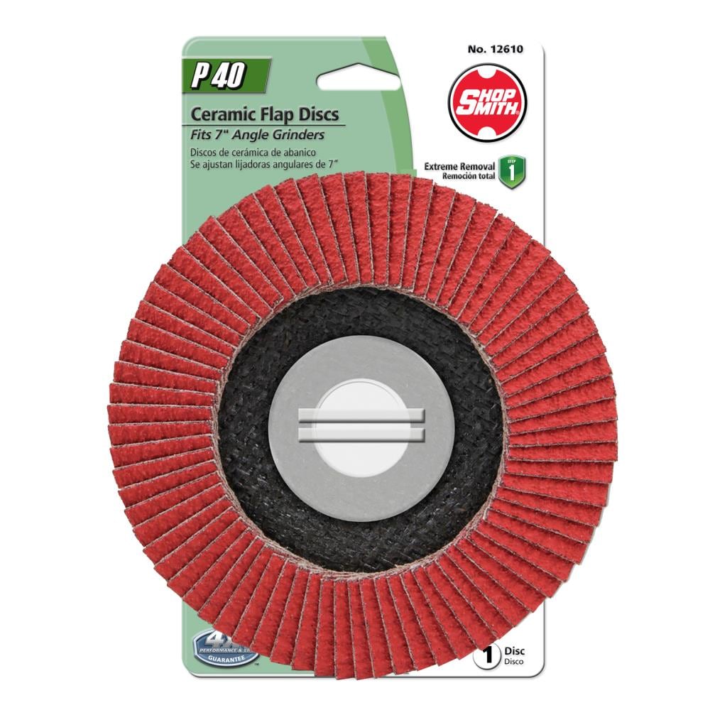 Shopsmith 12610 7-in Ceramic 40-Grit Flap Disc