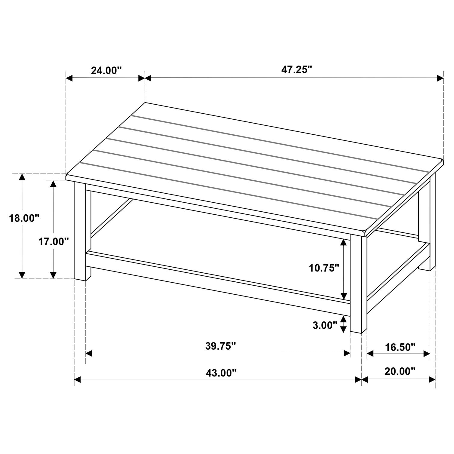 SunJet T0FPB5WPVYEH Coffee-Tables - View #5