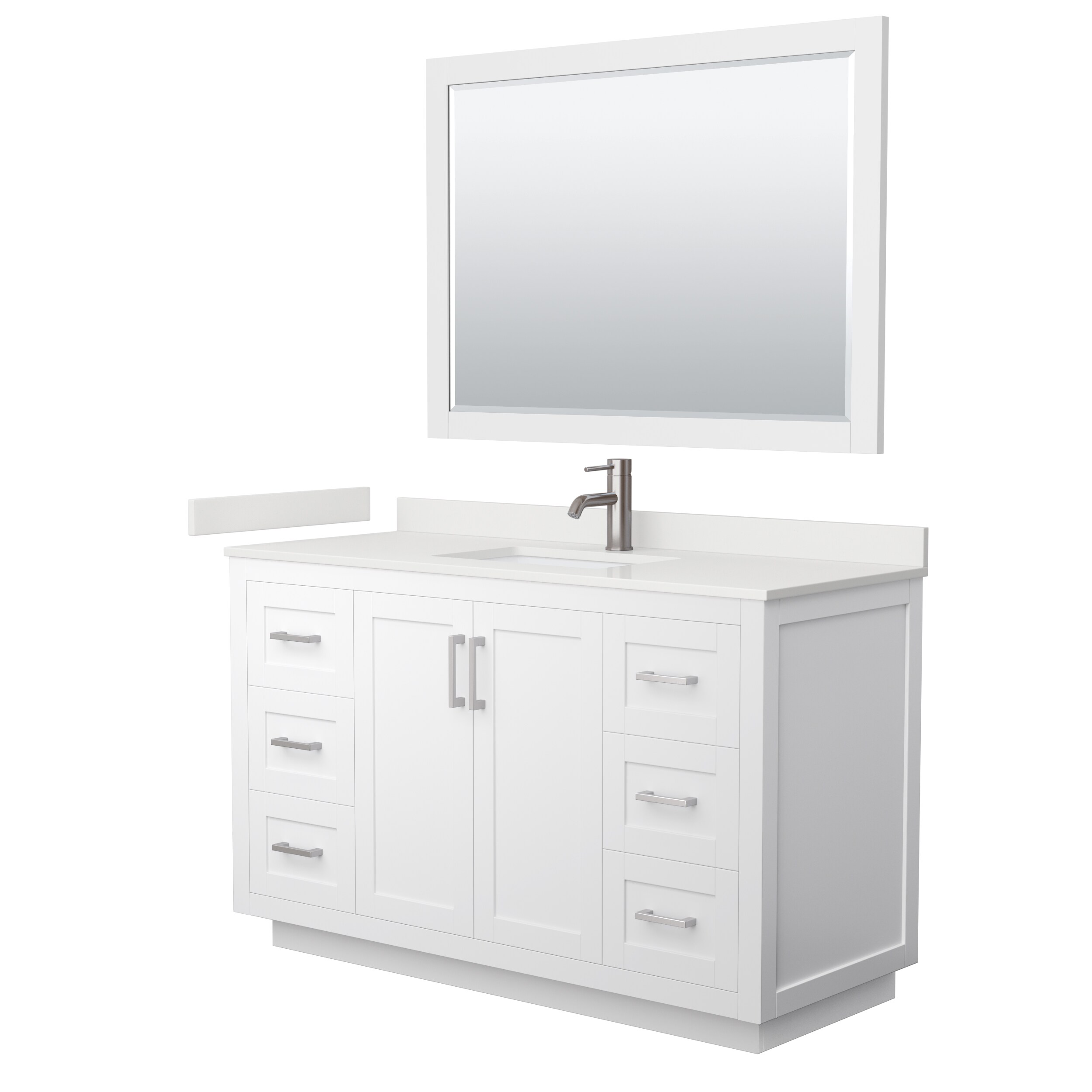 Wyndham Collection WCF292954SWHWQUNSM46 Bath-Vanity-Combo - View #2