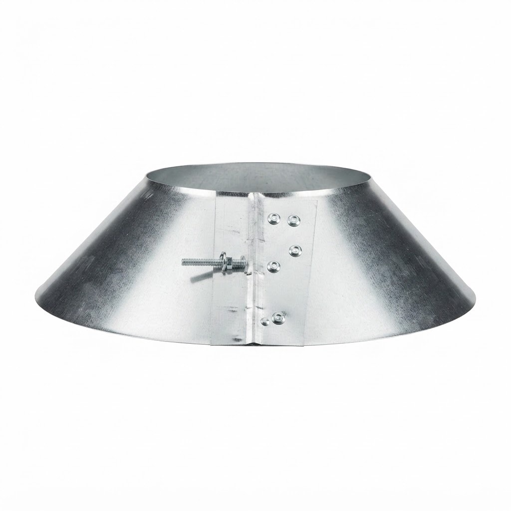 IMPERIAL  8 in. D 26 Ga. Galvanized Steel Storm Collar