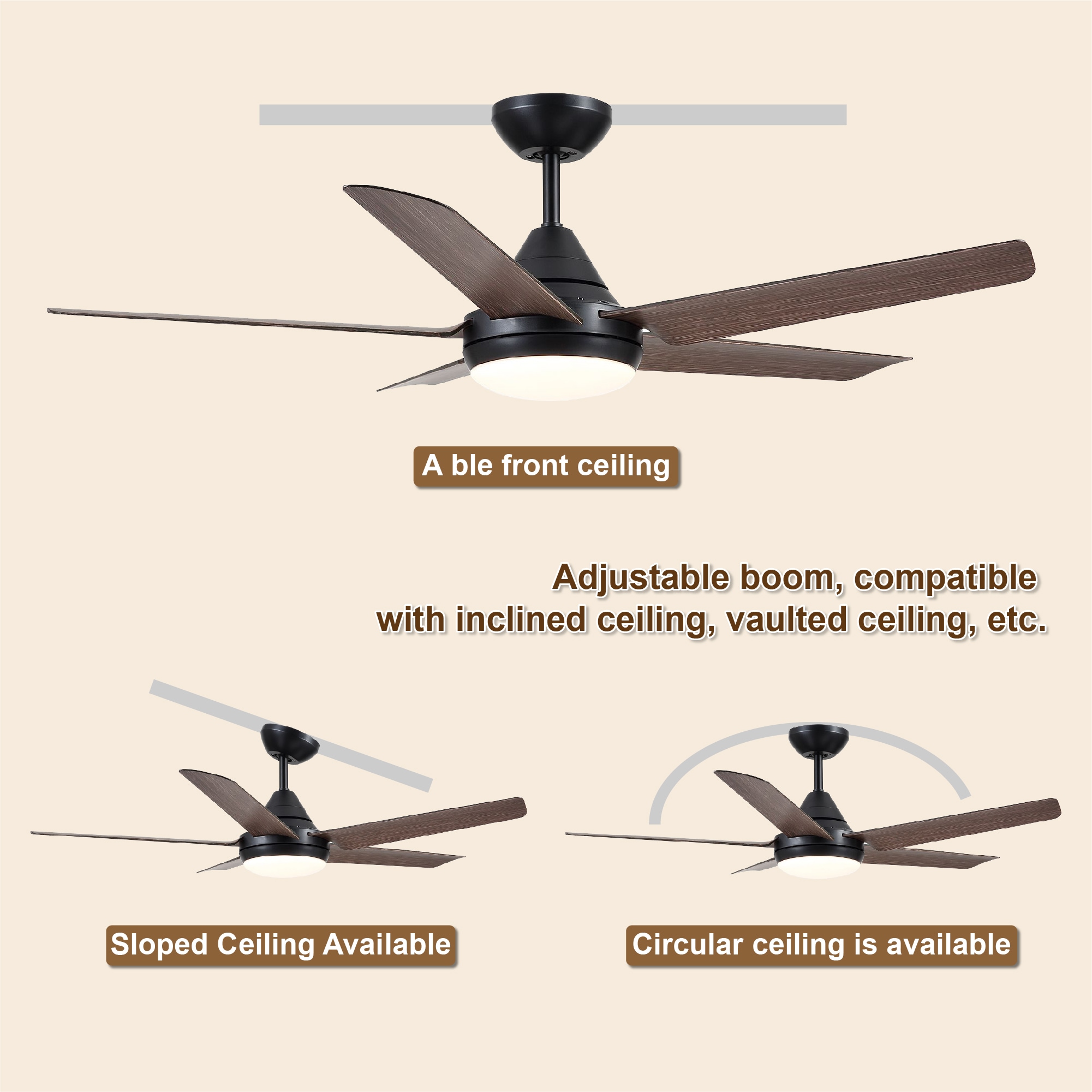 WELLFOR AMYU-07 Ceiling-Fans - View #6