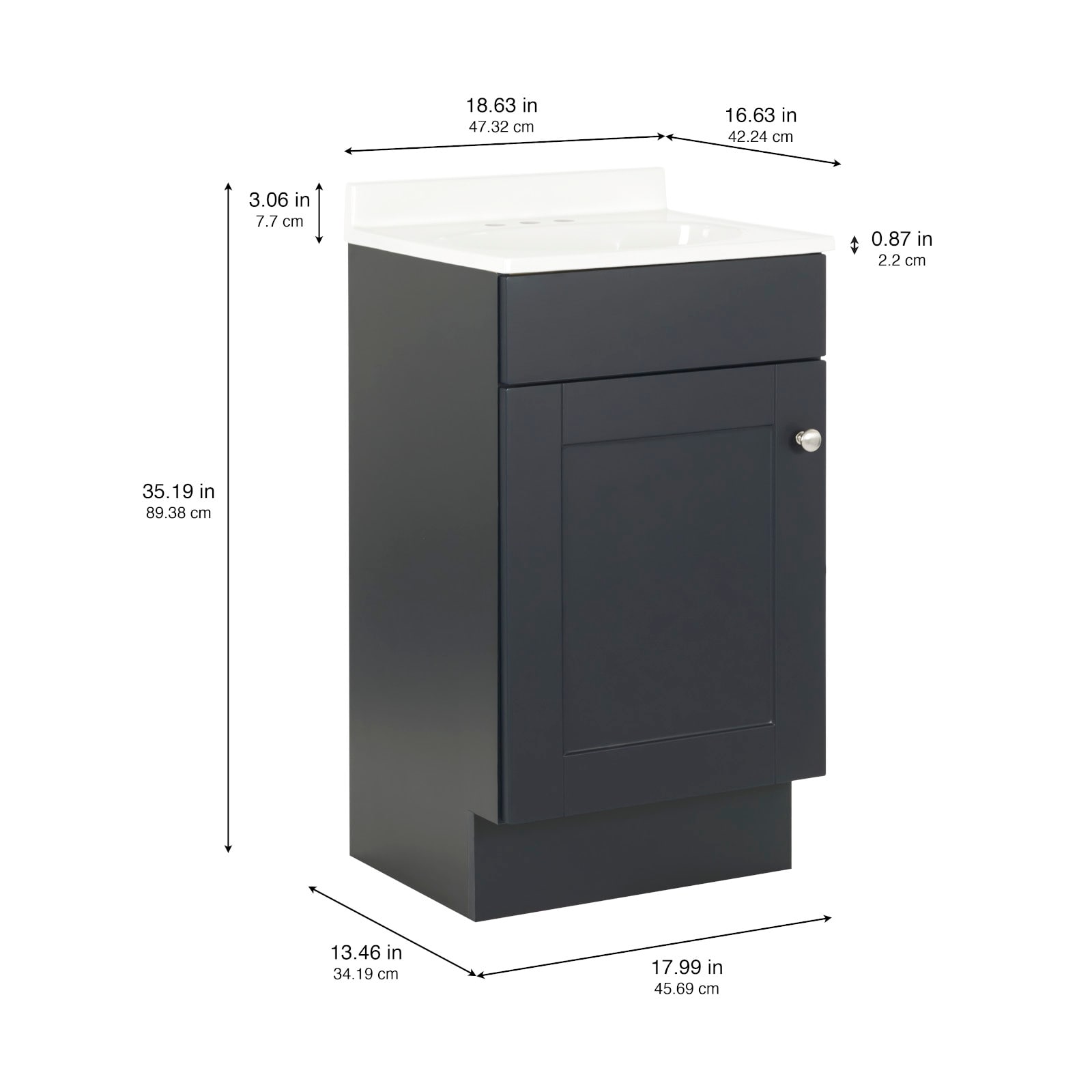 Project Source W022718P2-DB Bath-Vanity-Combo - View #3