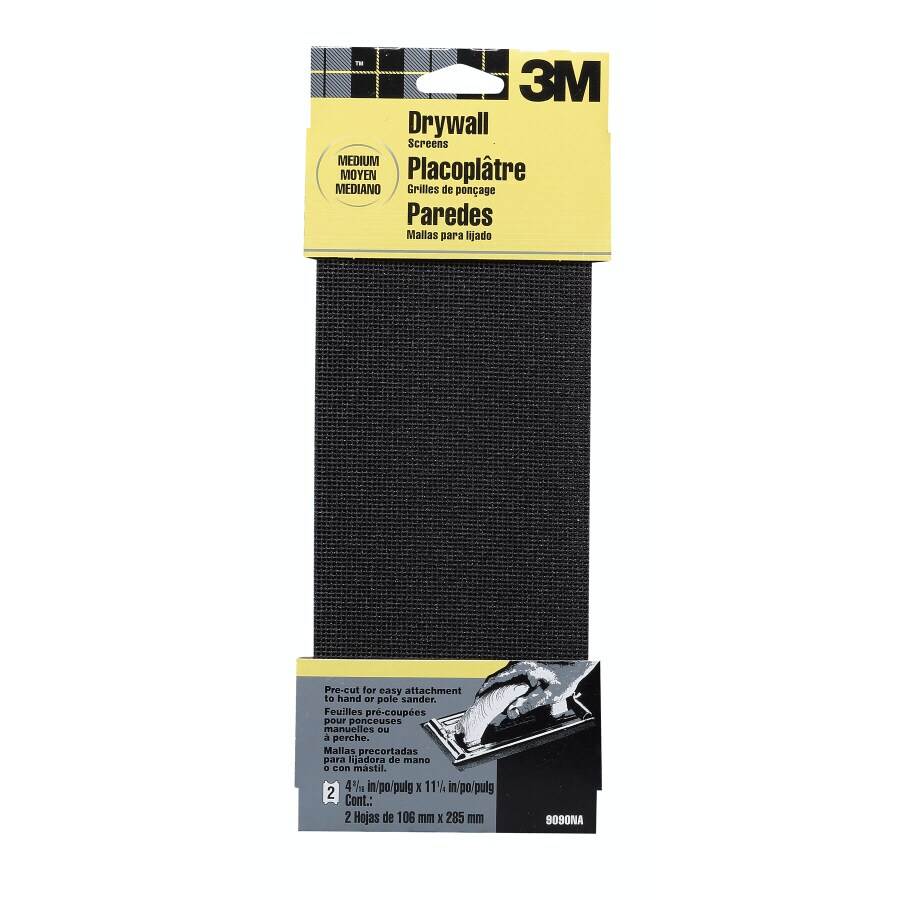 3M Medium 120 Grit Sheet Sandpaper 4.375 in W x 11.25 in L 2 Pack