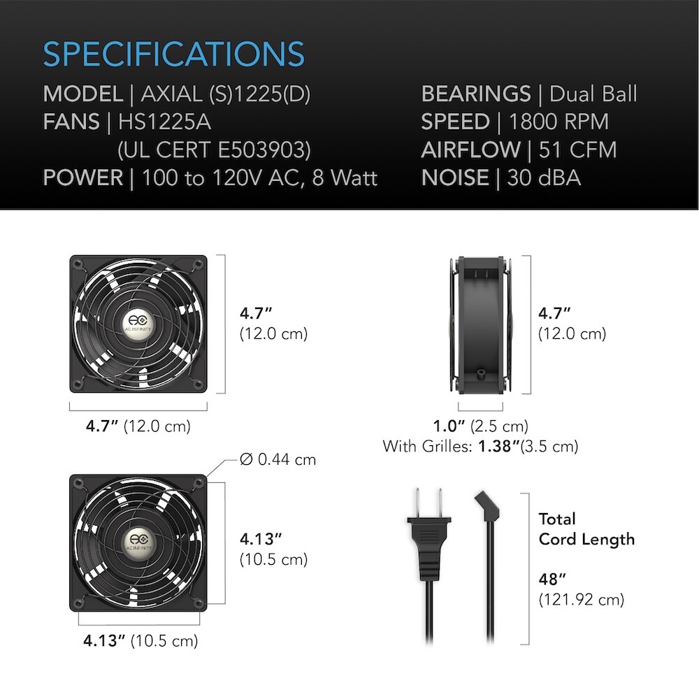 AC Infinity AI-120SCX Wall-Mounted-Fans - View #6