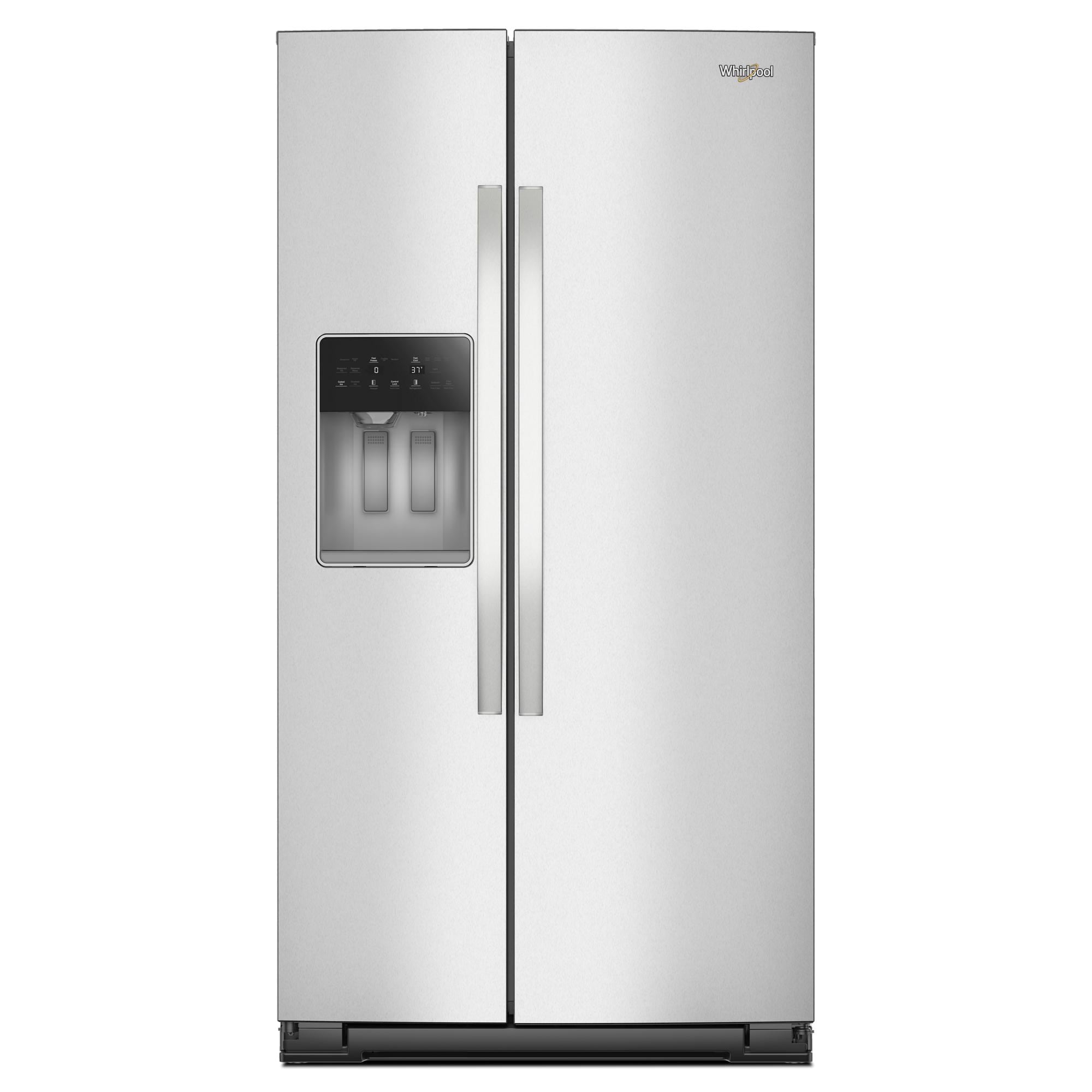 Whirlpool WRSC6536RZ 20.85-cu ft Side-by-Side Refrigerator with Ice Maker ,Water and Ice Dispenser ( Fingerprint Resistant Stainless Finish )