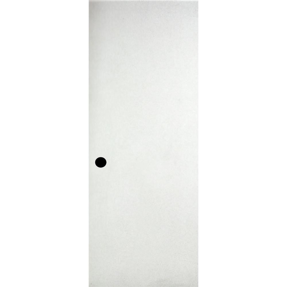 RELIABILT LOE830961 32-in x 80-in Primed Flush Smooth Hollow core Primed Hardboard Slab Door with Lockset Bore