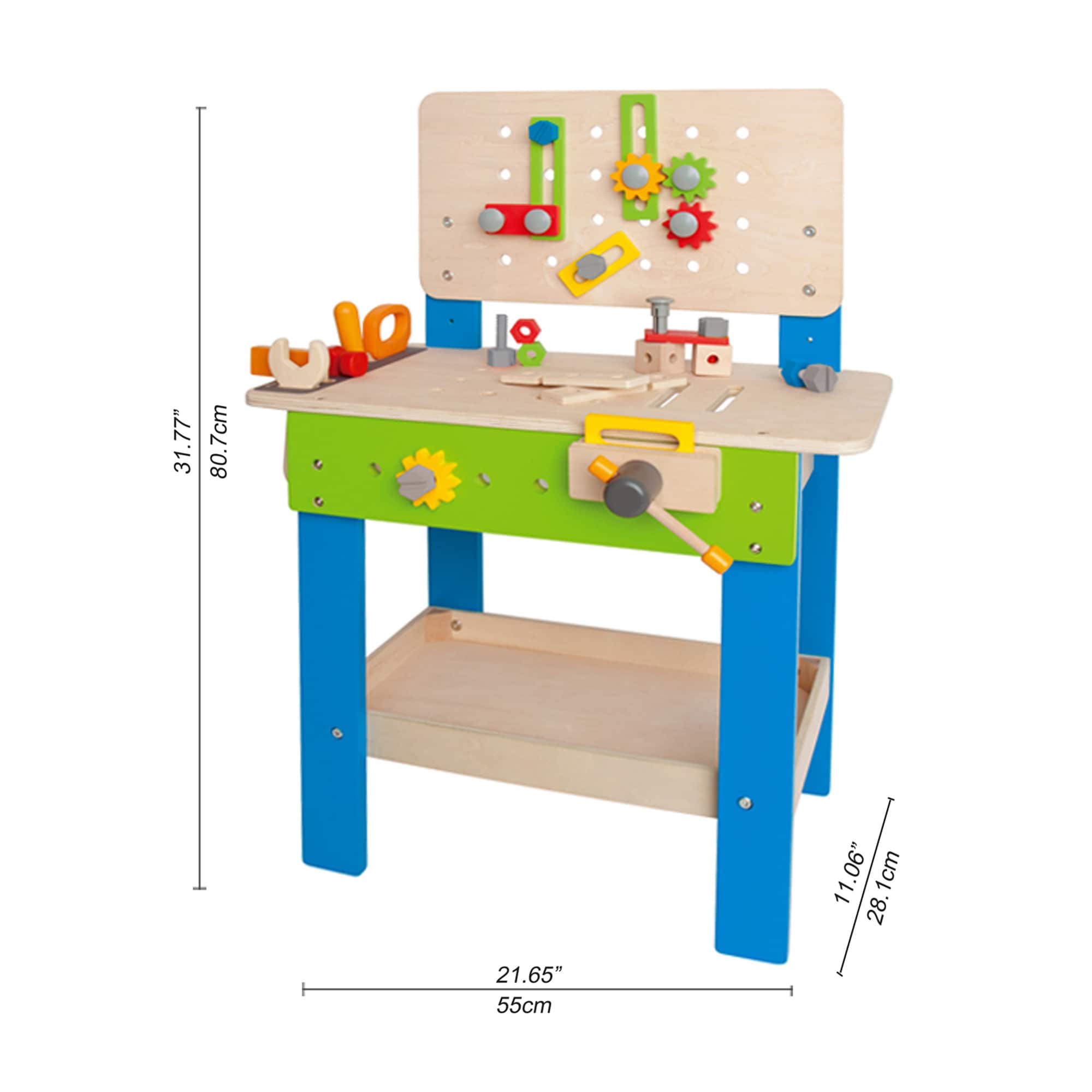 Hape Multi-Color Wooden Early Explorer Master Workbench