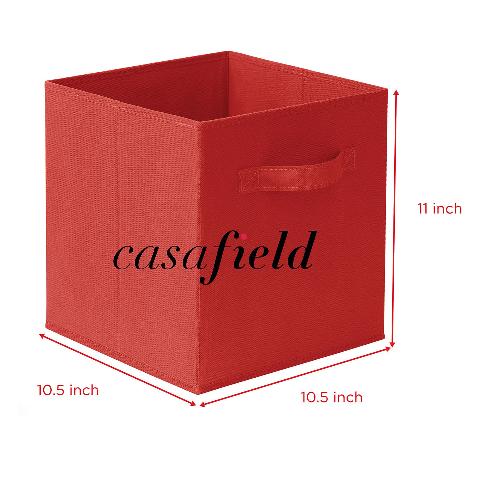 Casafield HOM-STO-6CC-RED Laminate-Storage-Cubes - View #7
