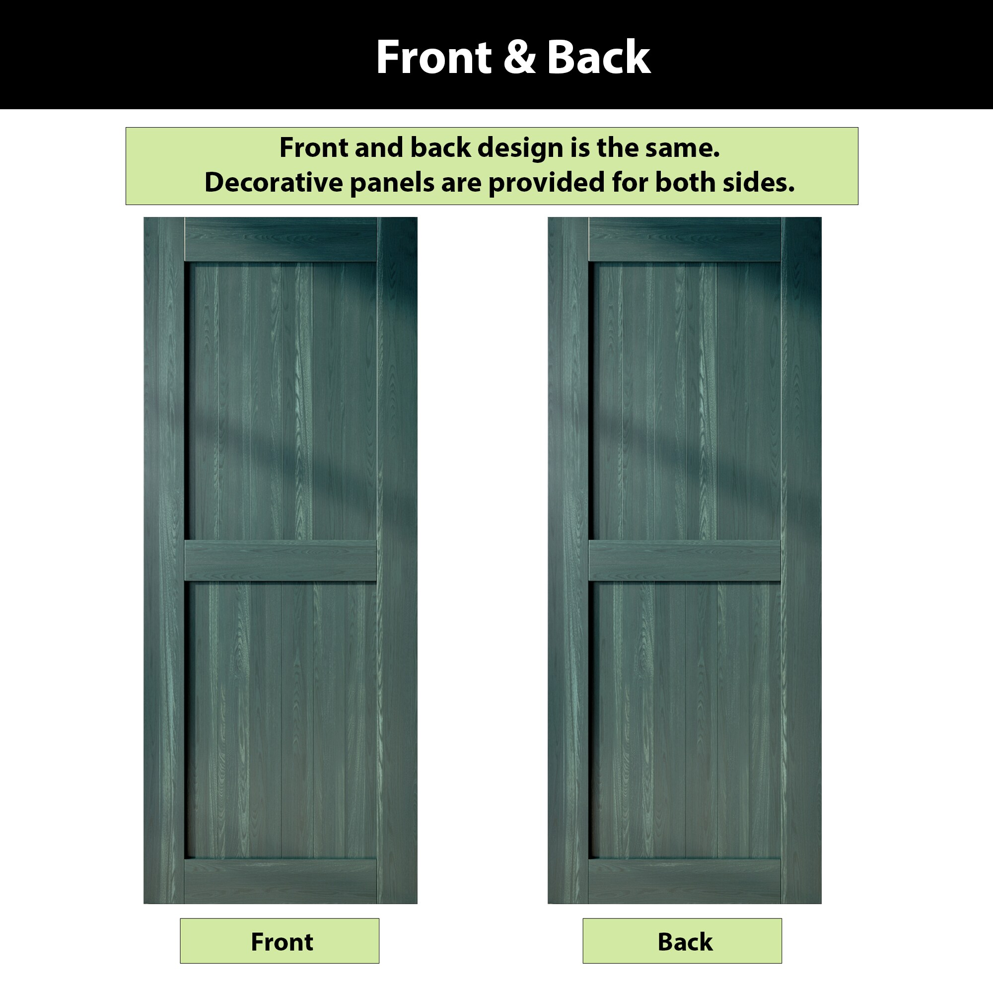 HOMACER 4896-H-RP Barn-Doors - View #6