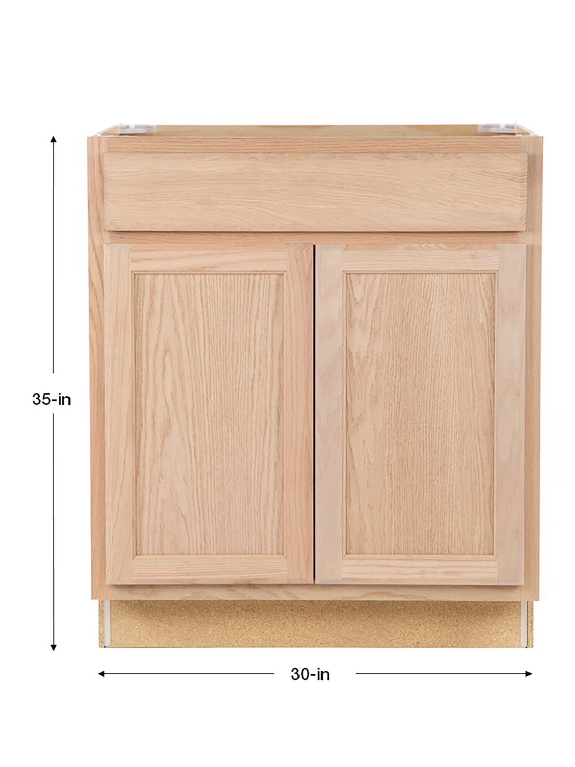 Project Source Unfinished 30 In Natural Rustic Oak Bathroom Vanity Cabinet The Vanities Without Tops Department At Com - 30 Inch Unfinished Bathroom Vanity Base Cabinet 36