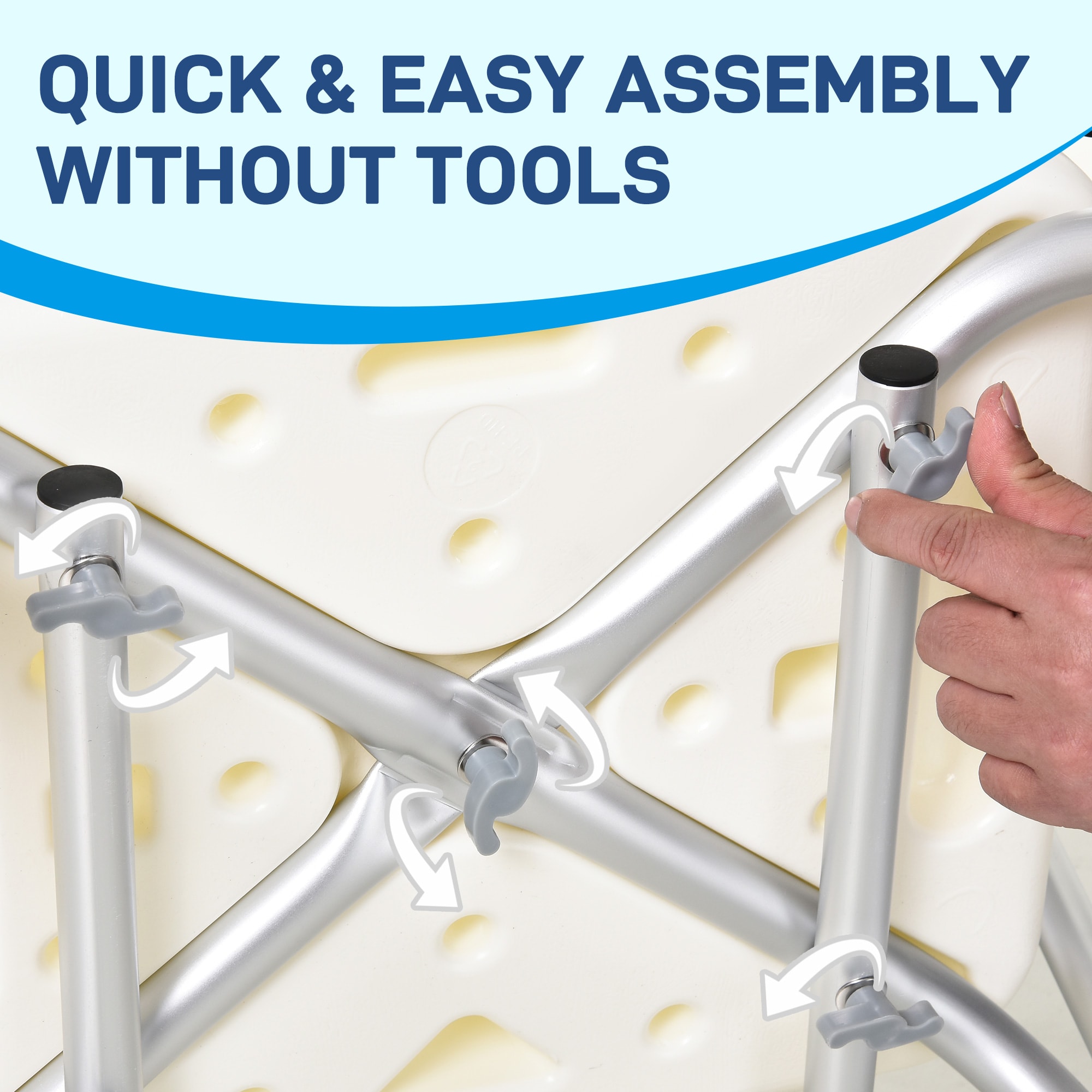 HomCom 72-0007 Bath-Safety-Seats-Benches - View #6