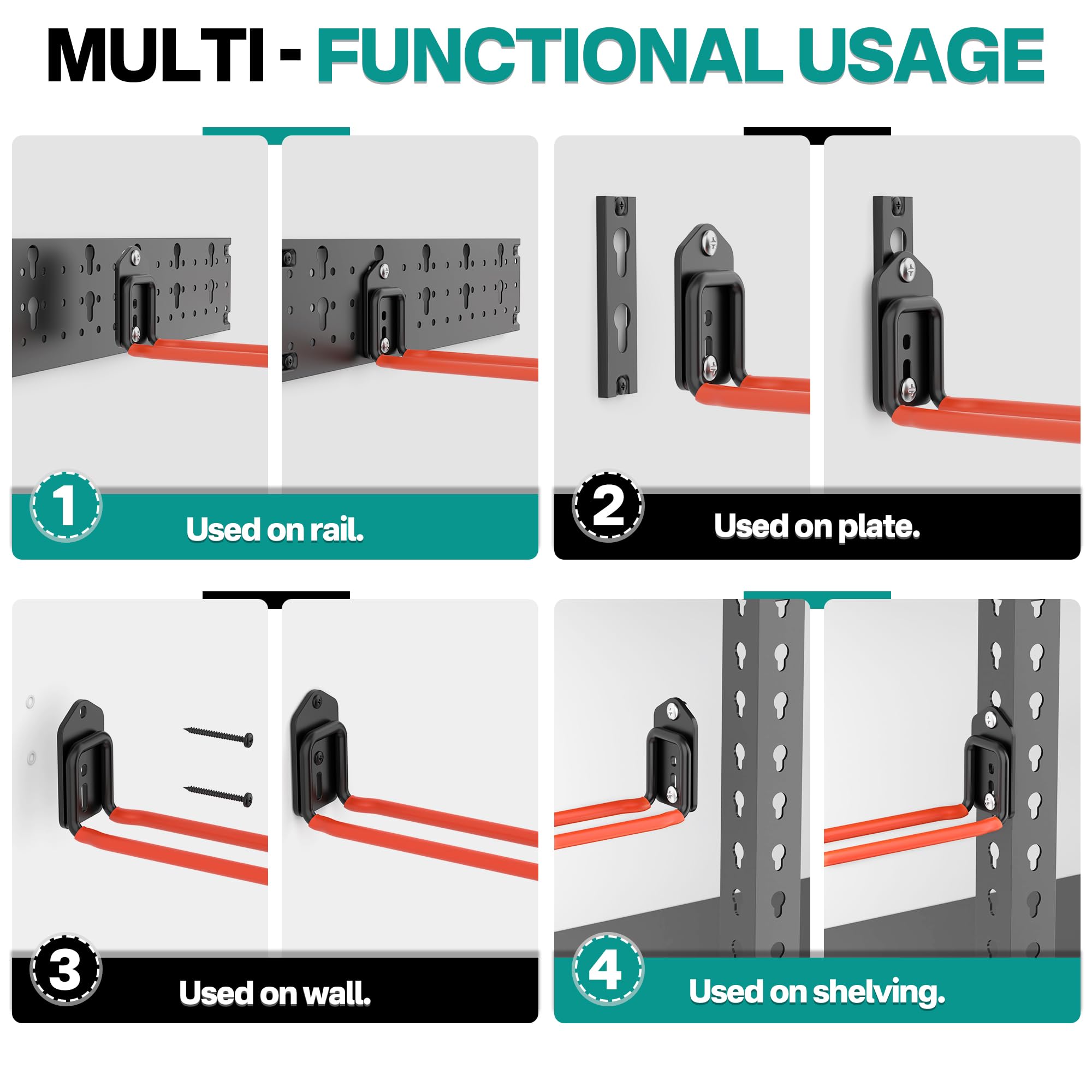 Ahfiwaso LAH0706H063 Garage-Storage-Hooks - View #4