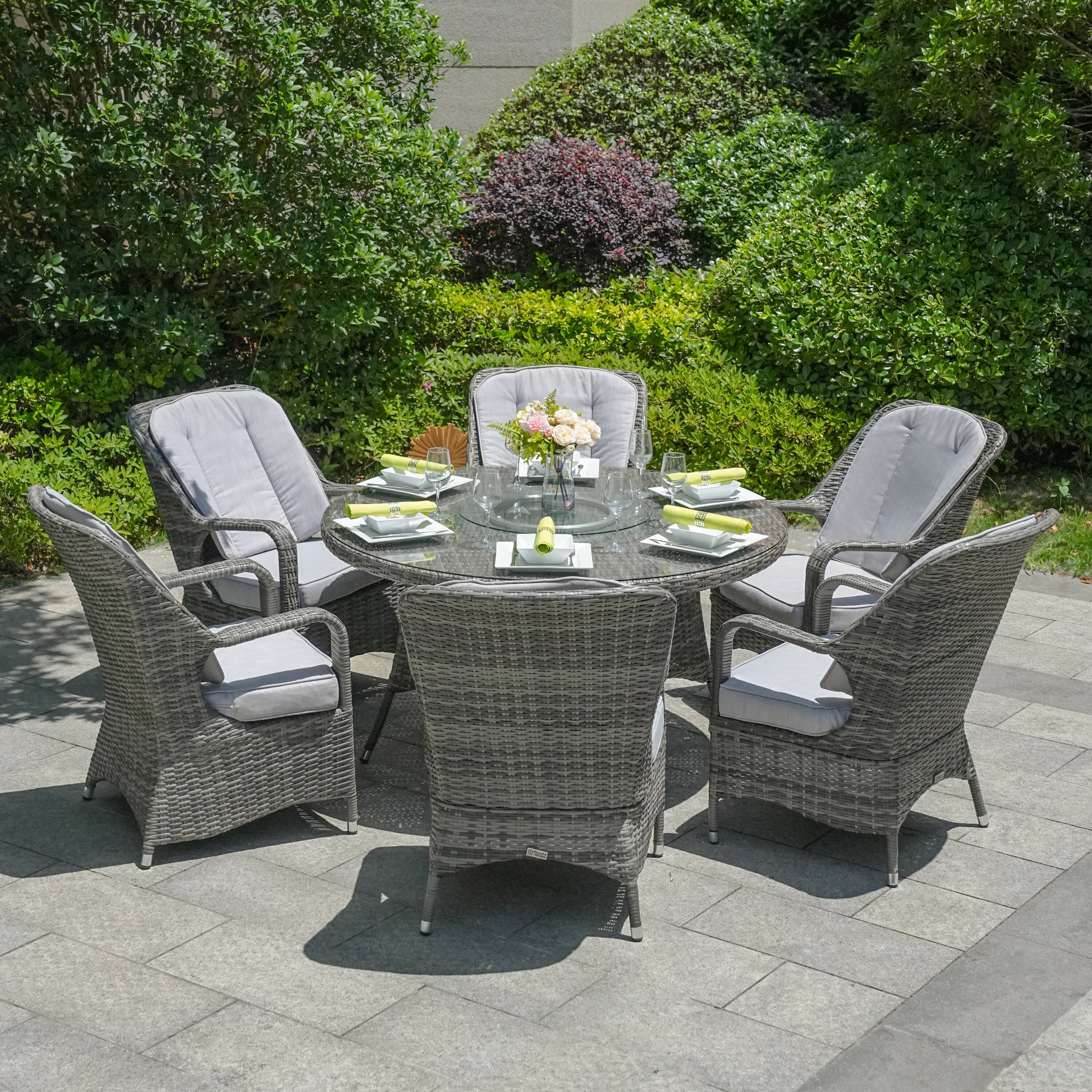 Direct Wicker DWD-1711-GRAY Patio-Dining-Sets - View #7