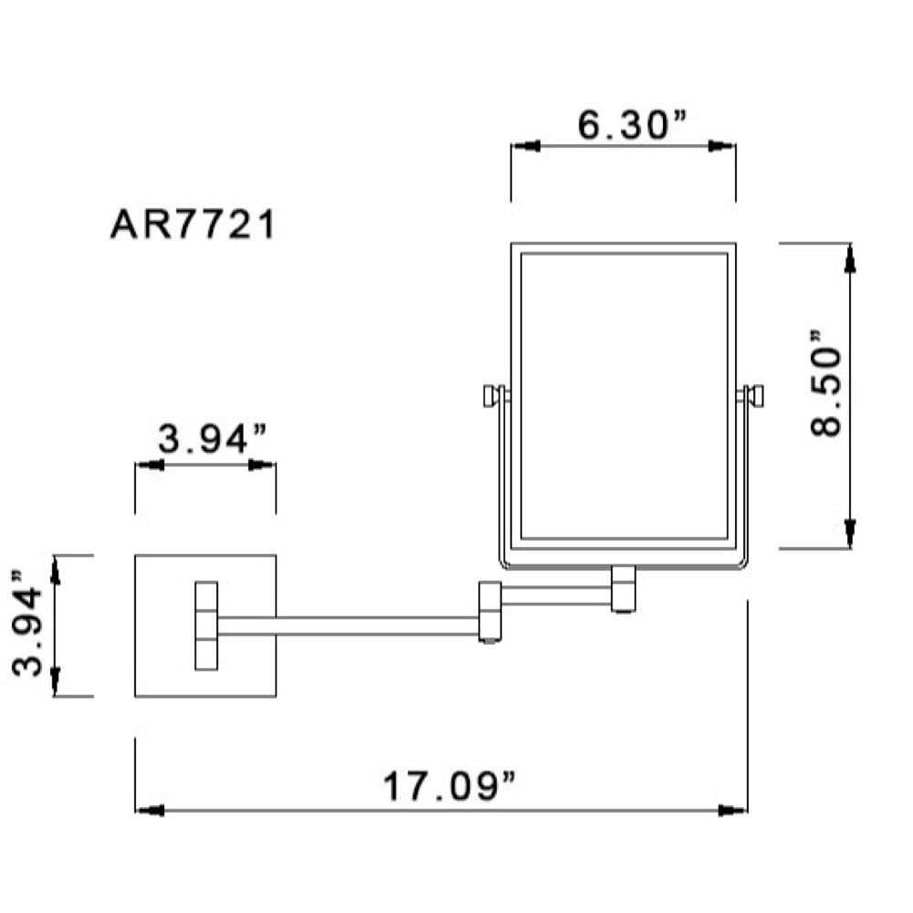 Nameeks NMKS AR7721-CR-5X Makeup-Mirrors - View #3