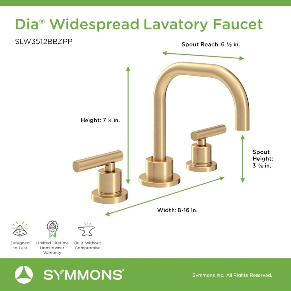 Symmons SLW3512BBZPP Lavatory-Faucets - View #3