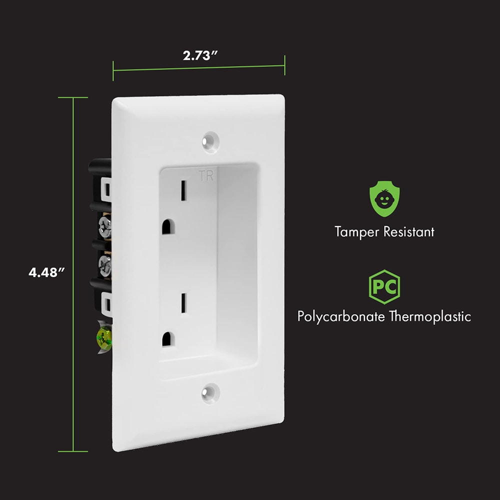 Top Greener TG15RD31-W3P receptacles - View #4