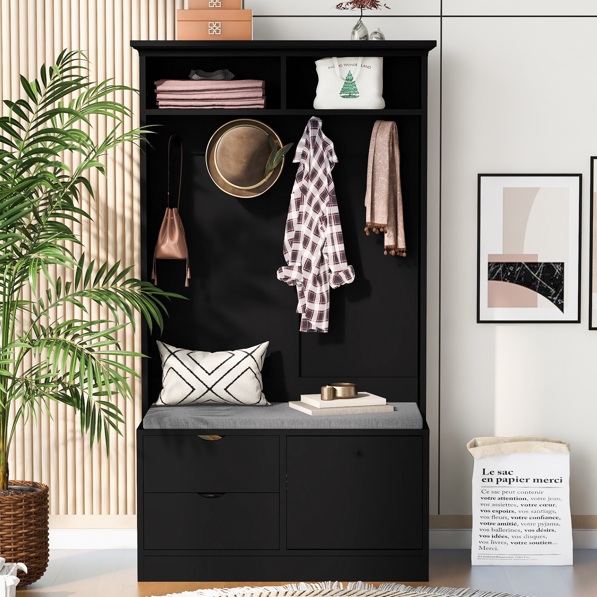 ModernLuxe L-WF311374AAB Hall-Trees - View #2