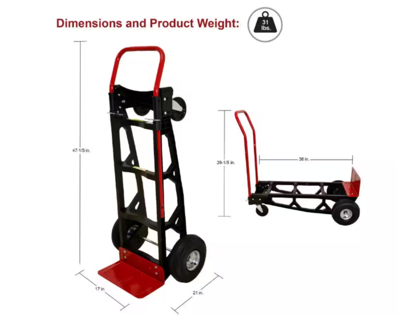 Milwaukee DC40611 Hand-Truck-Dollies - View #2