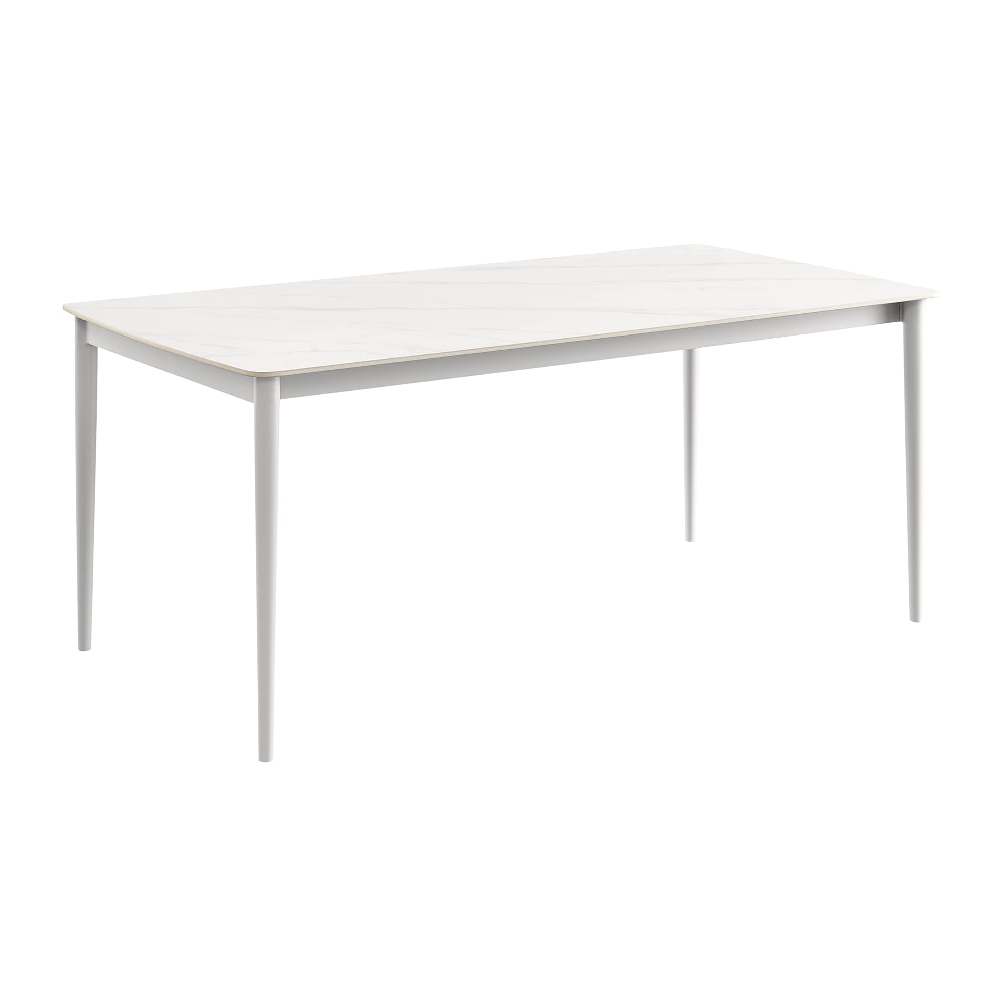 Rhodes Light Gray Aluminum 7-Piece Outdoor Dining Set