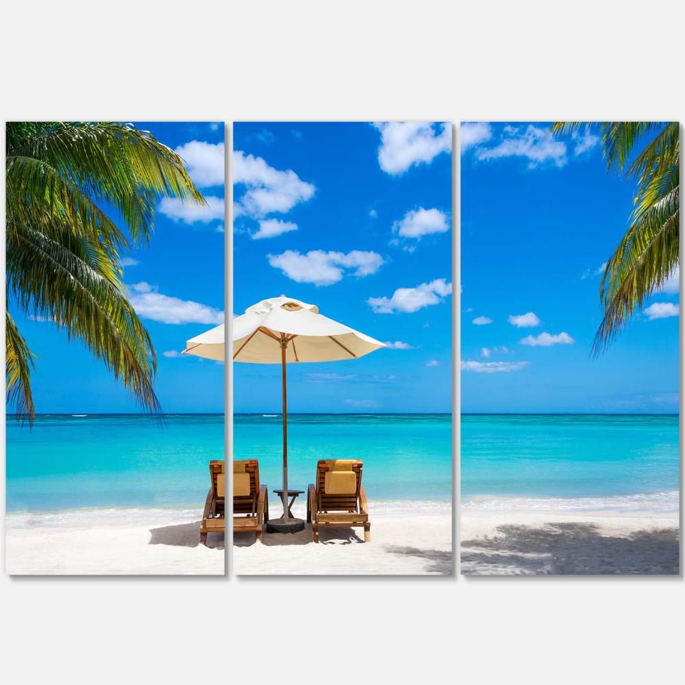 Designart PT9446-3P 28-in H x 36-in W Coastal Print on Canvas
