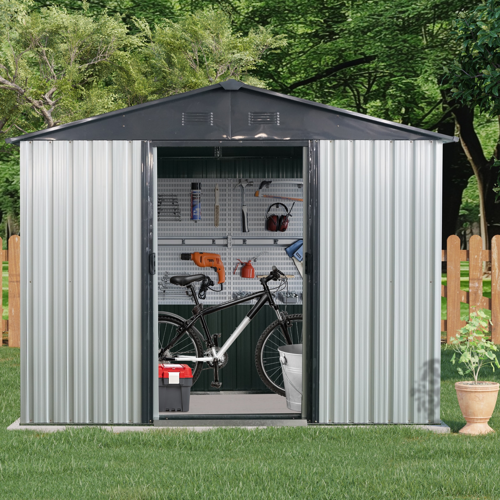 Xspracer ML-OS268WP Metal-Storage-Buildings-Sheds - View #6