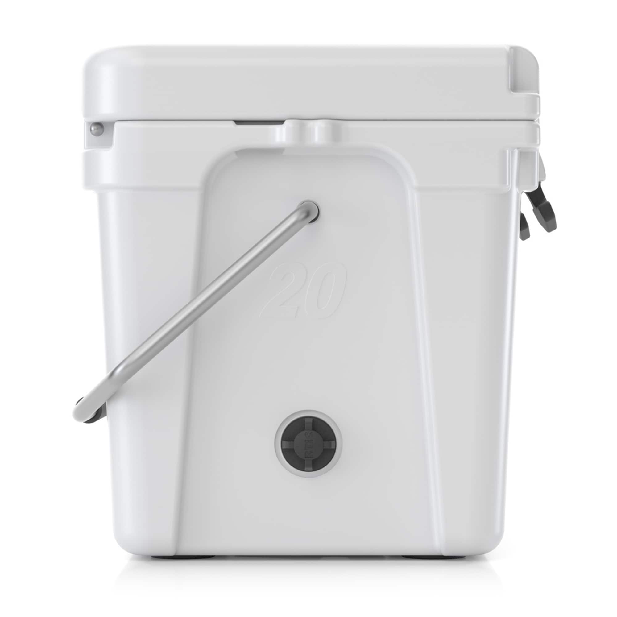 RTIC Outdoors Hard Cooler White 65-Quart Insulated Personal Cooler