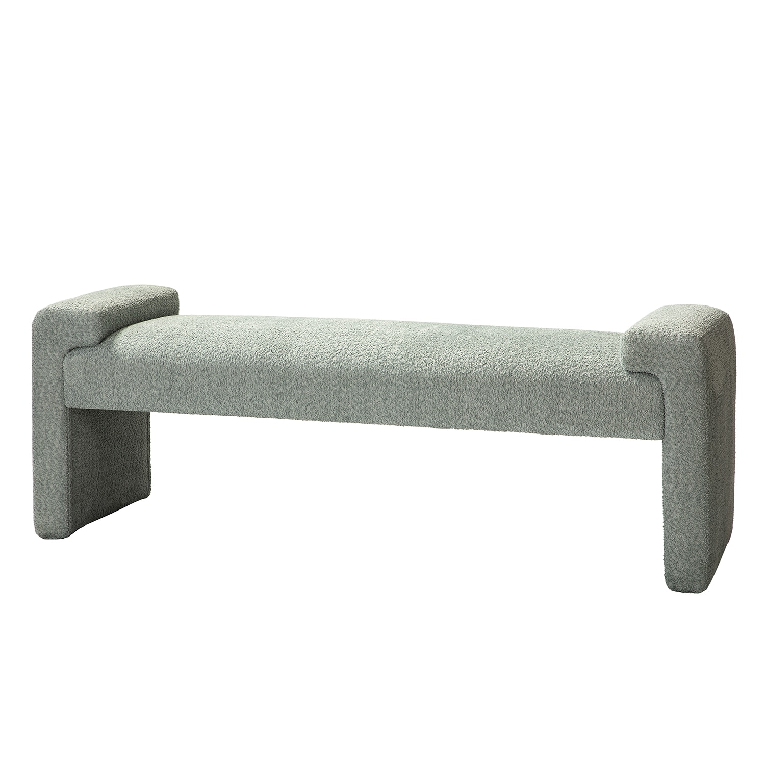 14 Karat Home BEJK0788-SGE Modern Sage Accent Bench 58.5-in x 17-in x 20-in