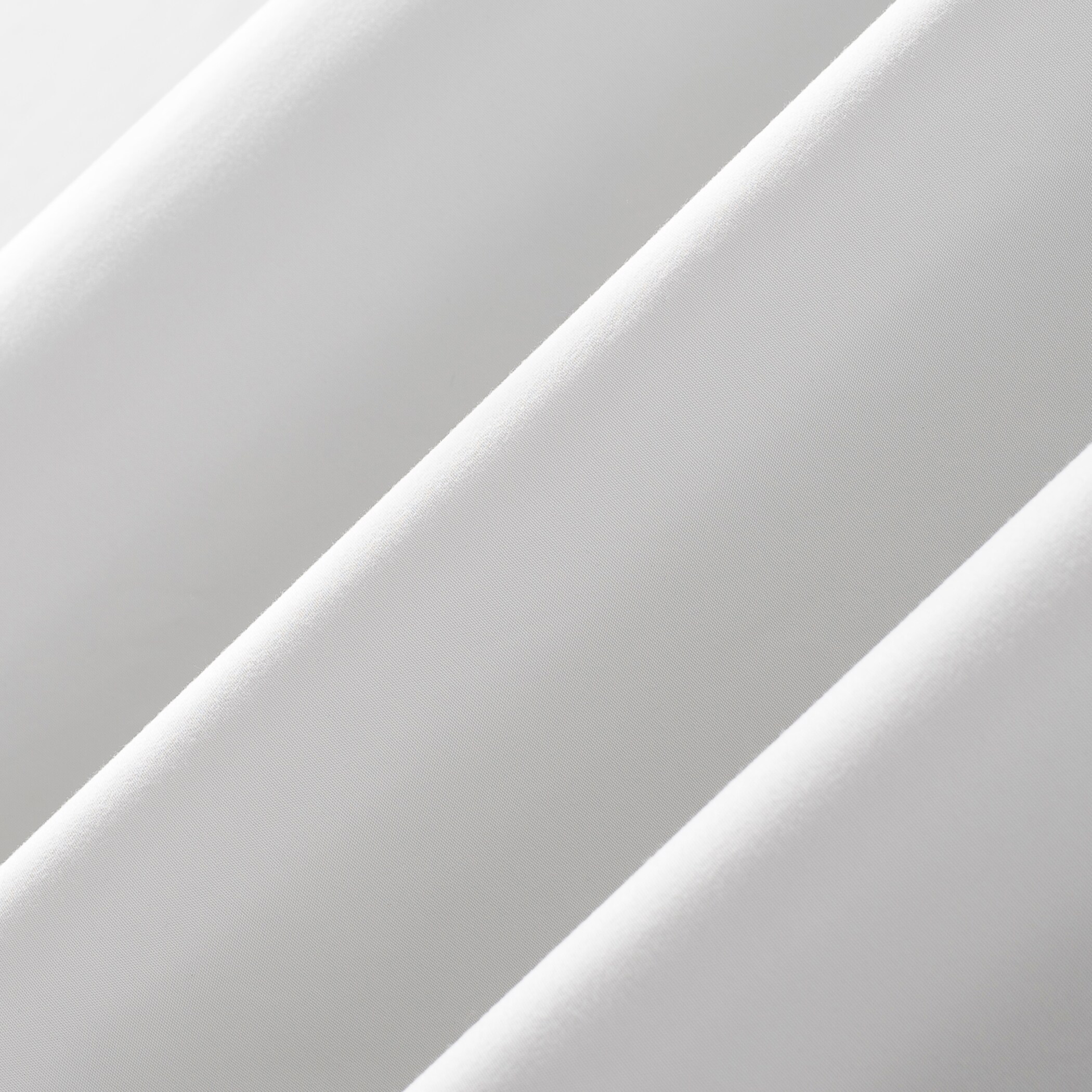 White 50x108 Polyester Blackout Grommet Curtain Panel