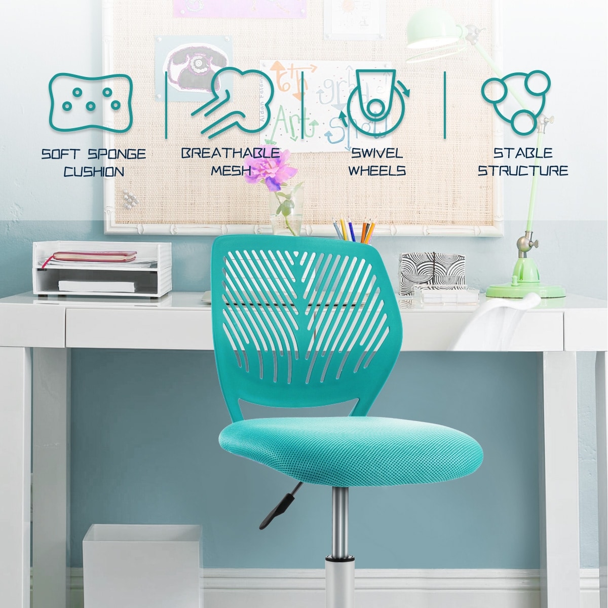 CASAINC WF-HW66350GN-LA Office-Chairs - View #7