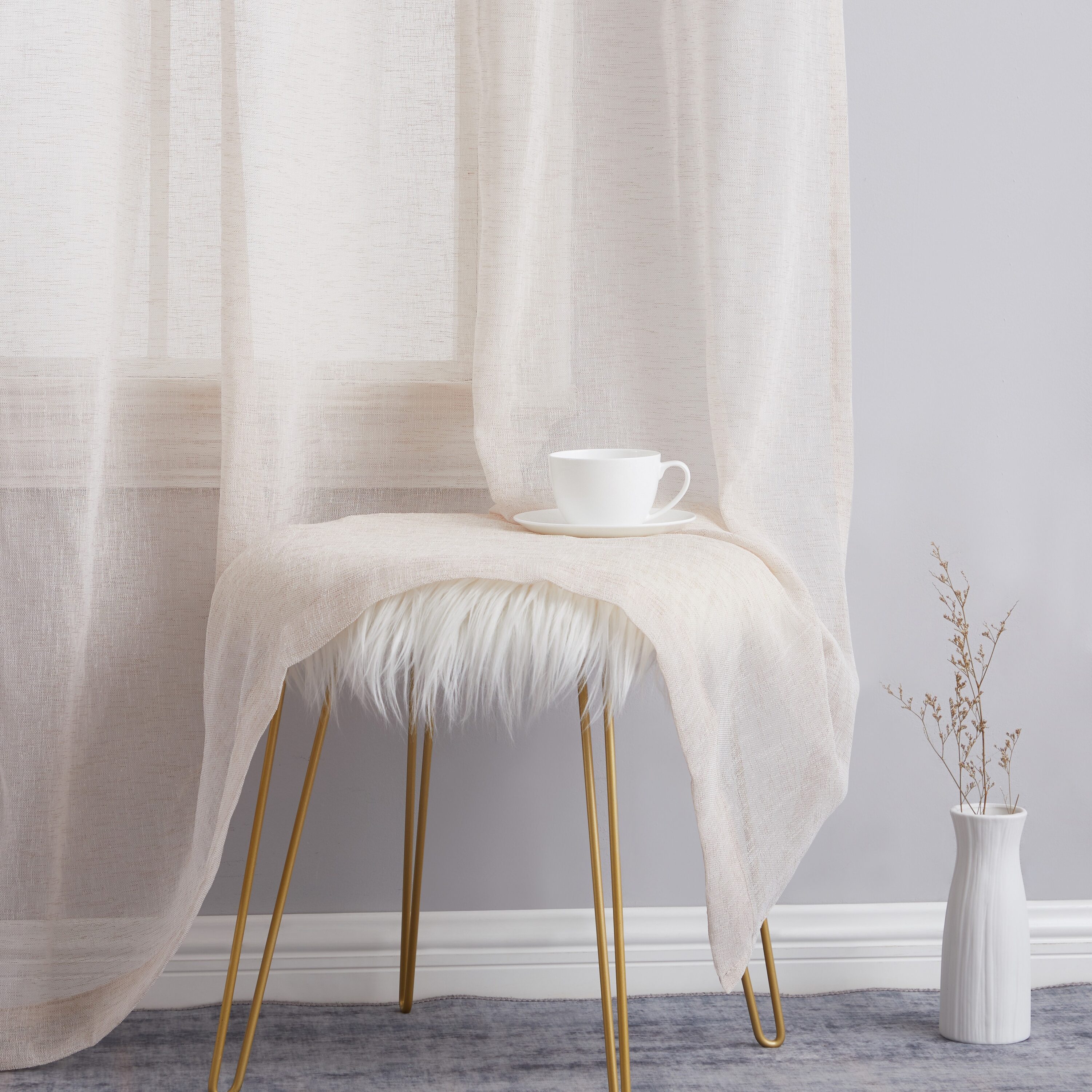 Totally Home Decor PEN-LNRP-BEIG96 curtains - View #5