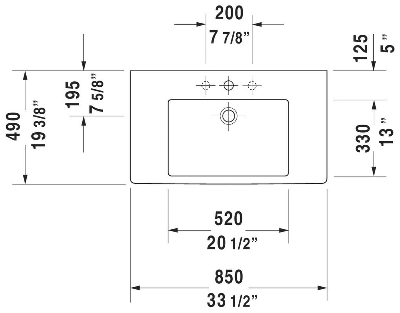 Duravit 0329850000 Bath-Sink - View #11