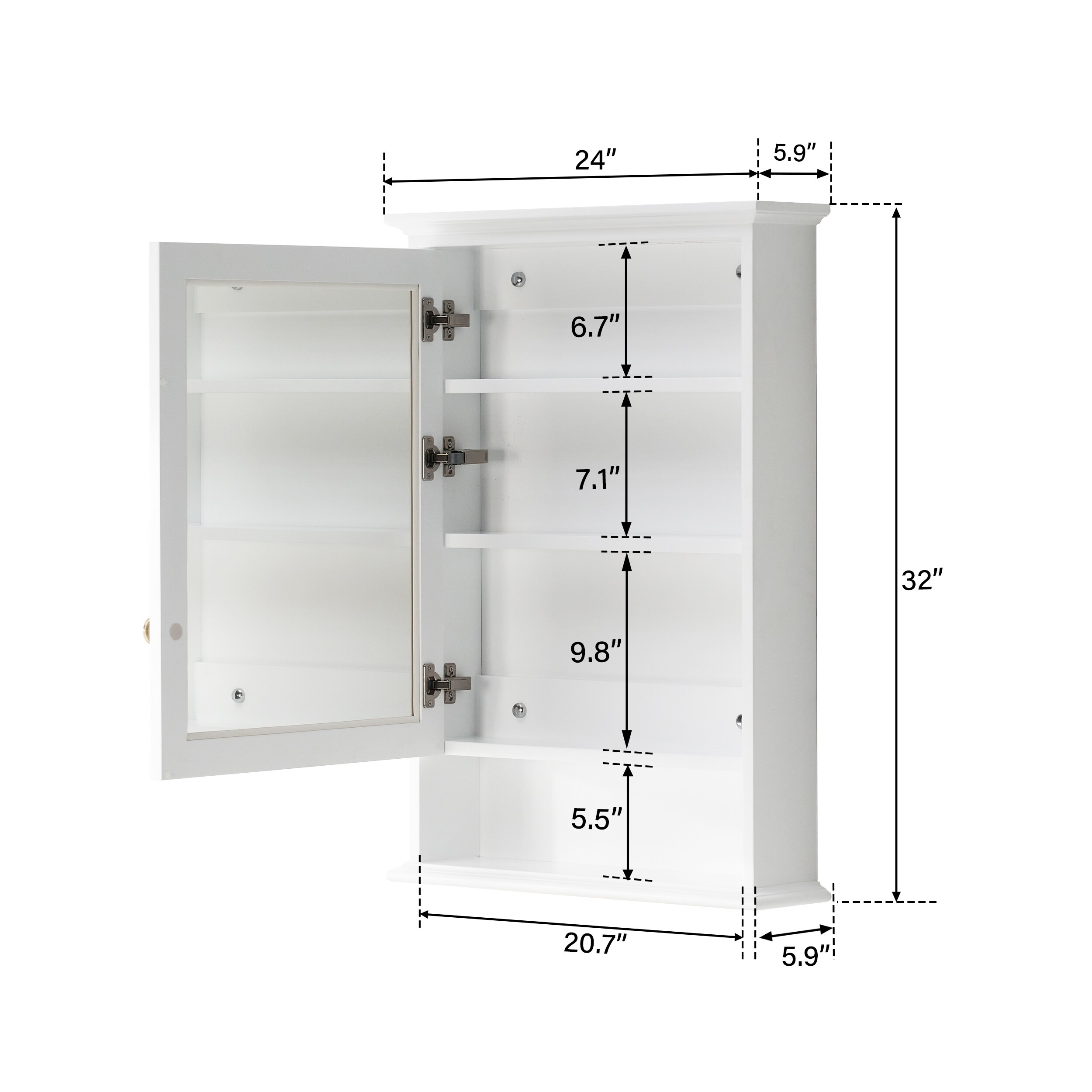 Forclover ALW65-ME2026 Bathroom-Medicine-Cabinets - View #11