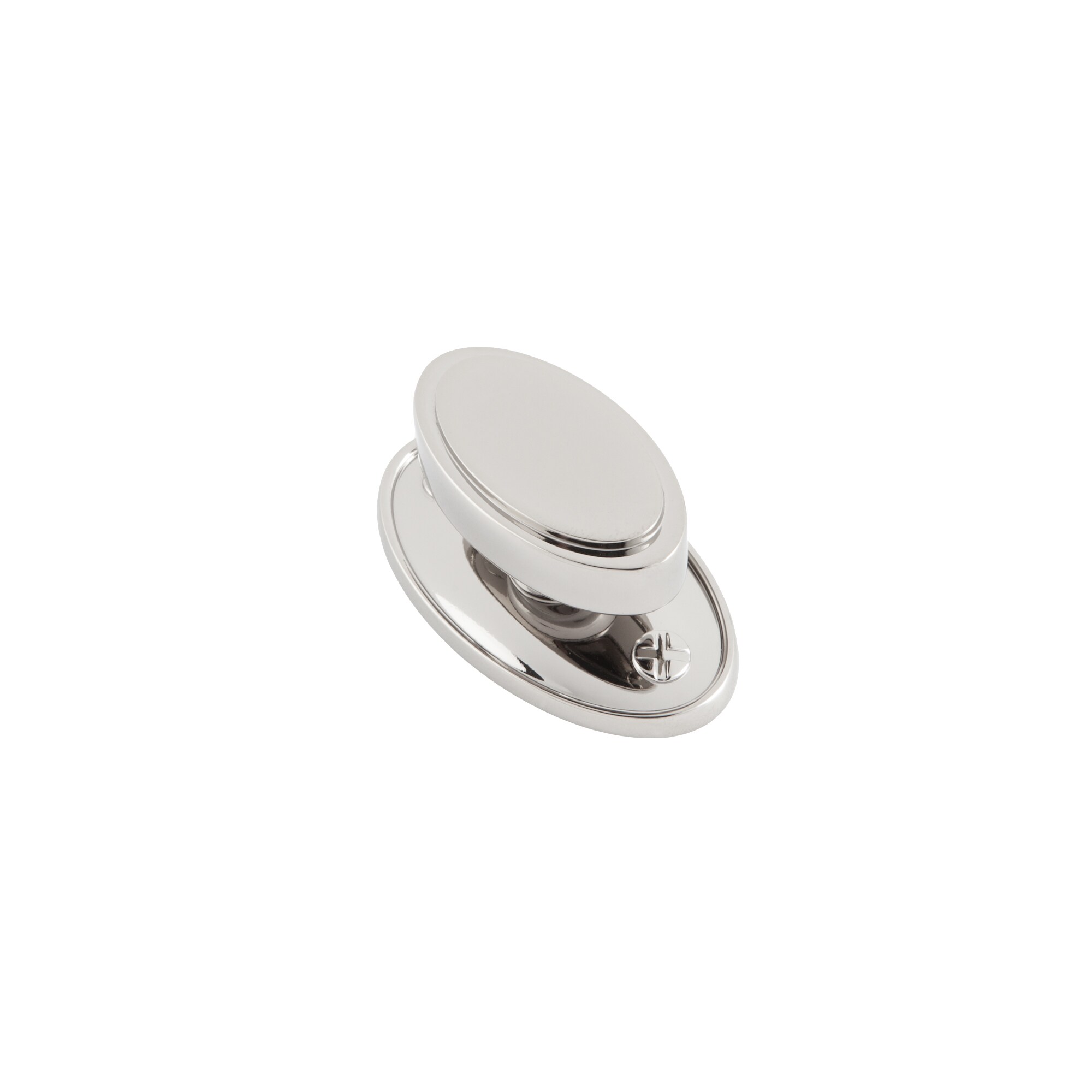 Sumner Street Home Hardware RL060414 Ovaline 2-in Polished Nickel Oval Modern Cabinet Knob