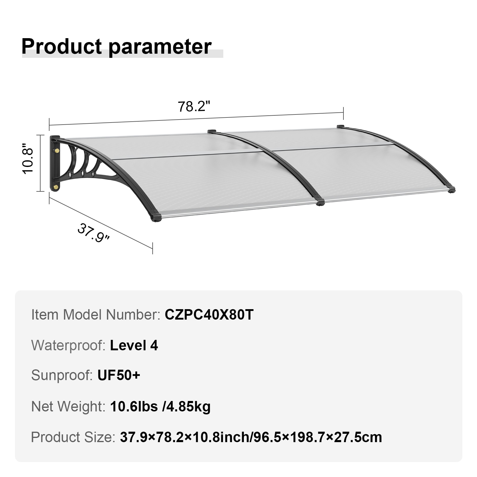 VEVOR MCZYPYCBS4080JUOZV0 awnings - View #11