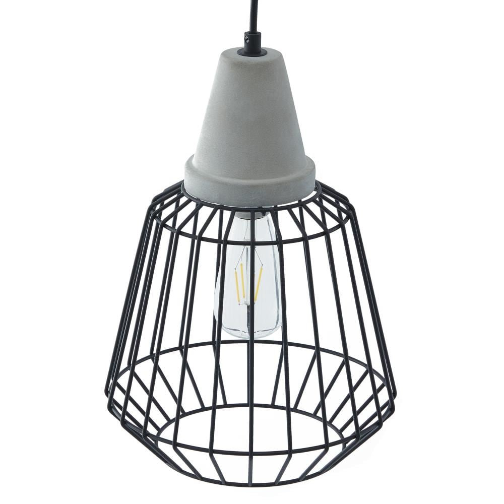 Boston Loft Furnishings ATG3036LT Mablic Black and cement gray Modern/contemporary Geometric Medium Hanging Pendant light