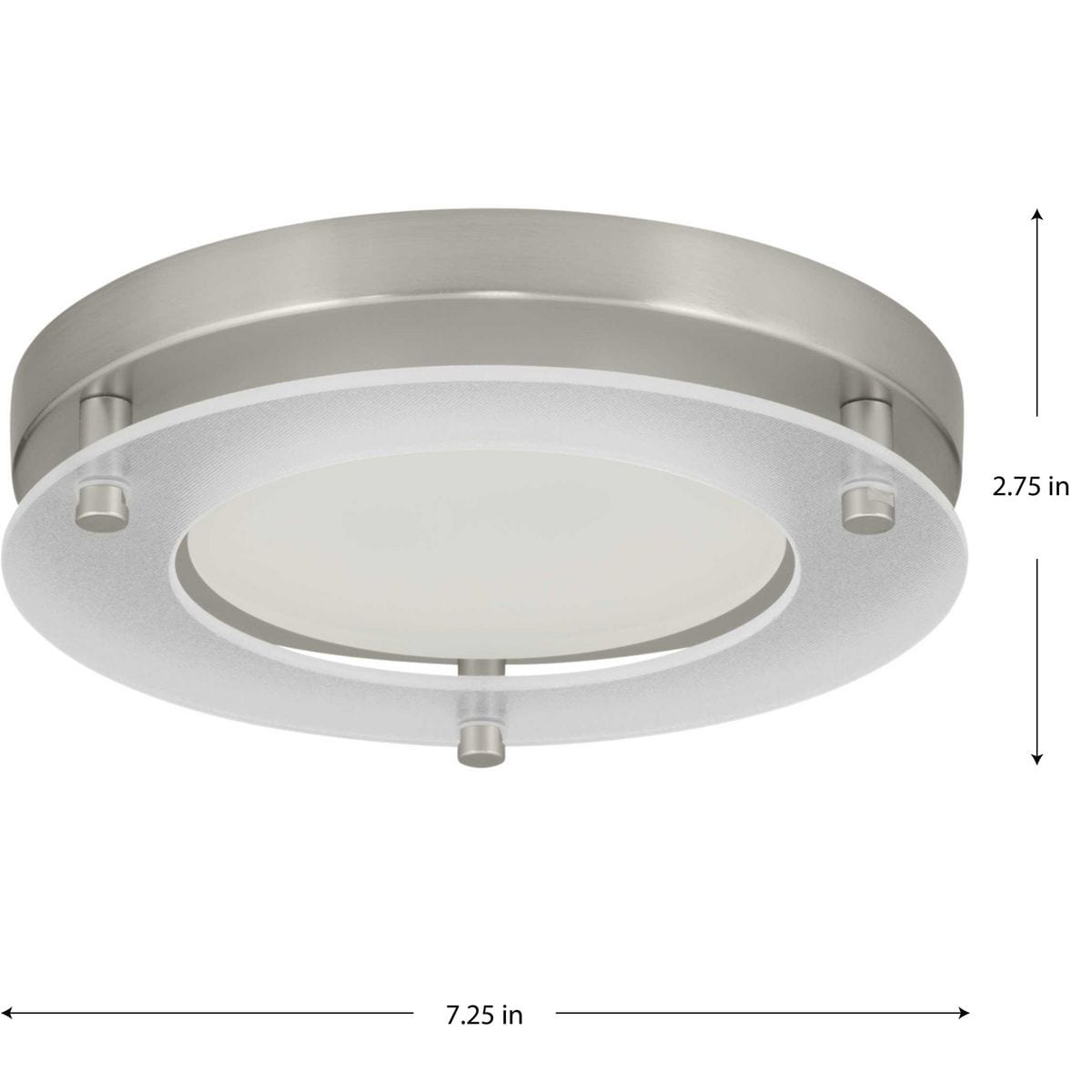 Brushed Nickel 16.4W LED Flush Mount Light
