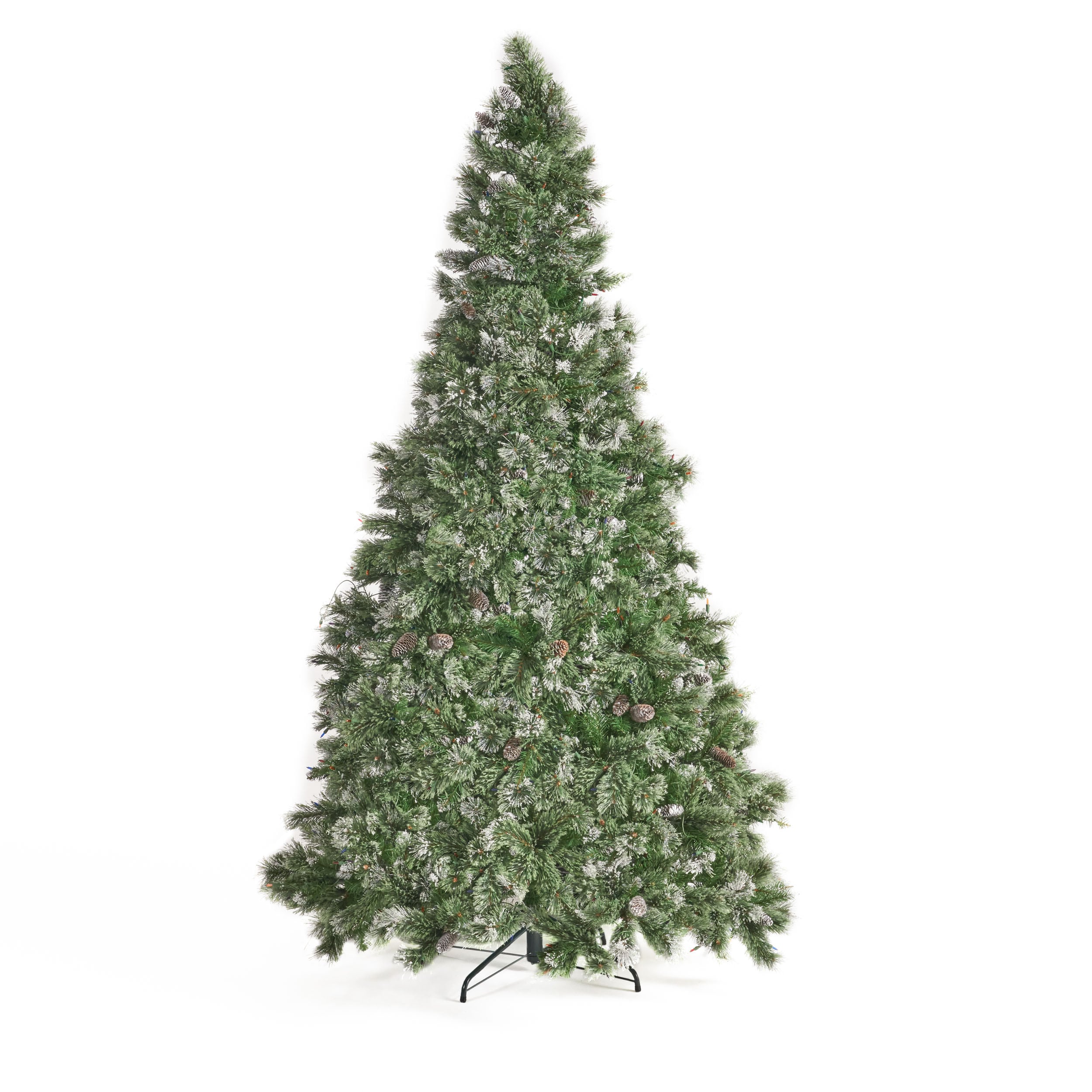 Best Selling Home Decor 307334 7.5-ft Cashmere Pine Pre-lit Flocked Artificial Christmas Tree with LED Lights