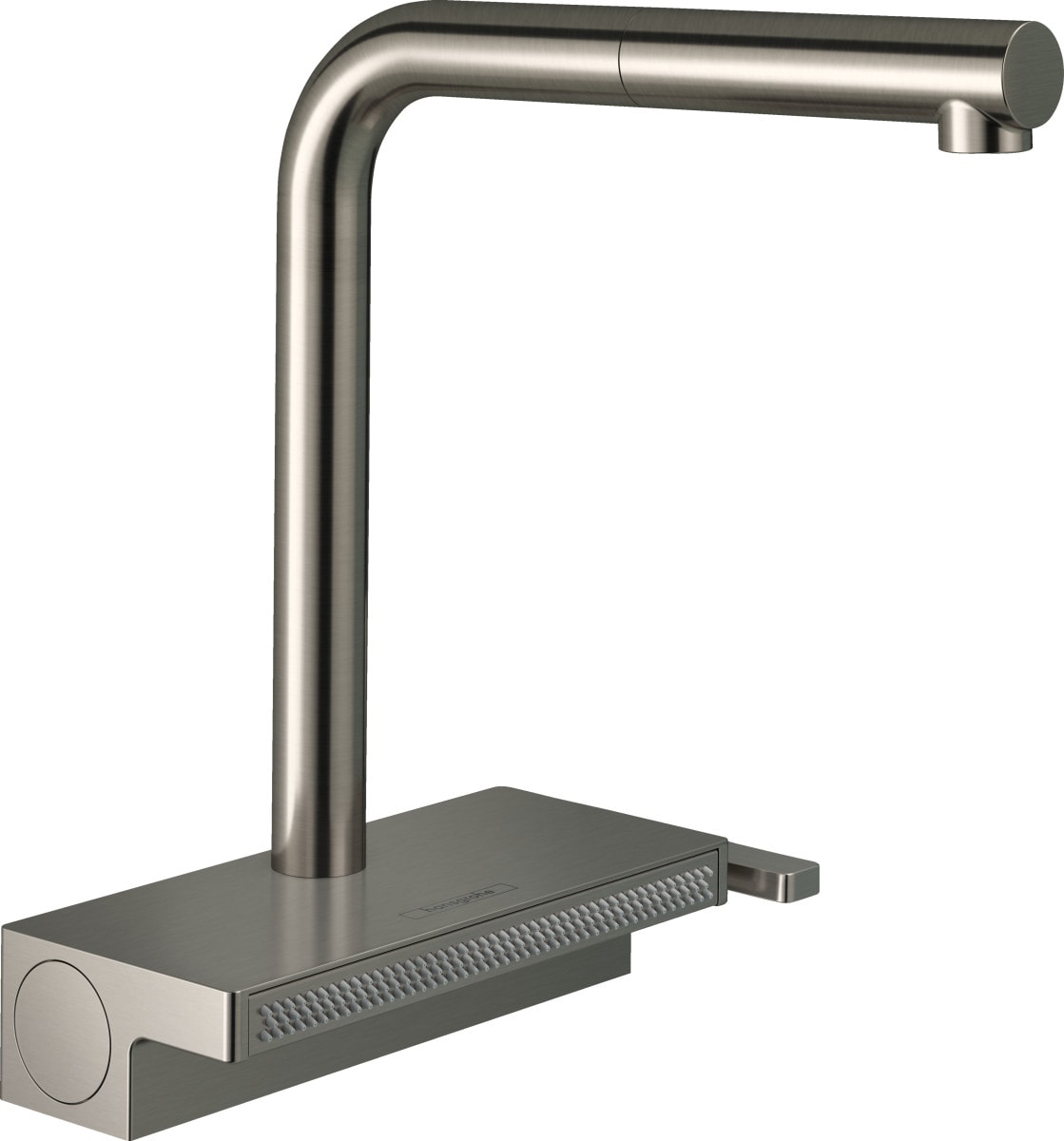 Hansgrohe 73836801 Aquno Select Stainless Steel Optic Single Handle Deck-mount Pull-out Kitchen Faucet with Sprayer