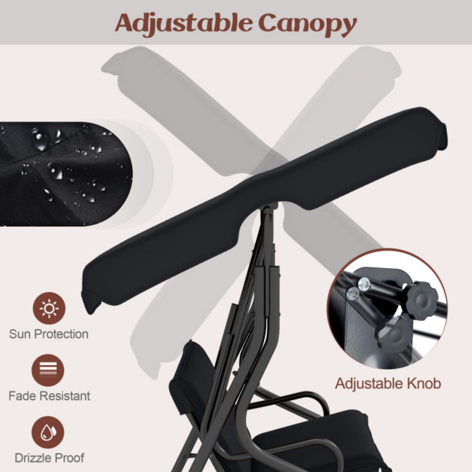 Poinic CWQ70491BK Swing-Gliders - View #6