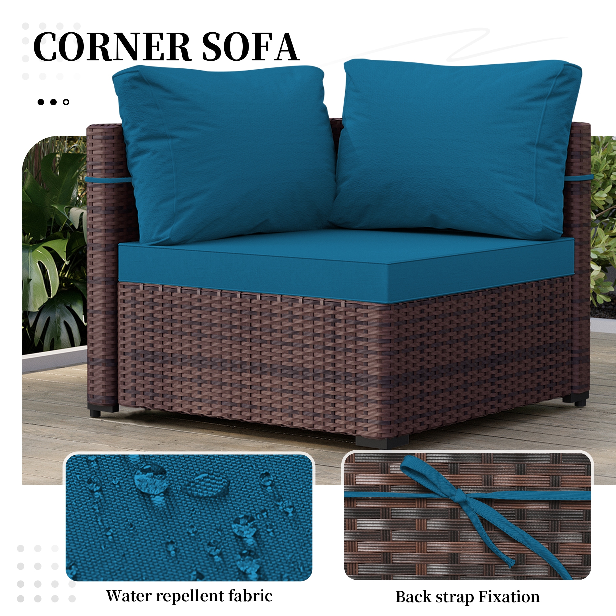 UPHA PL-2CZ-56TPBR-Z3 Patio-Conversation-Sets - View #4