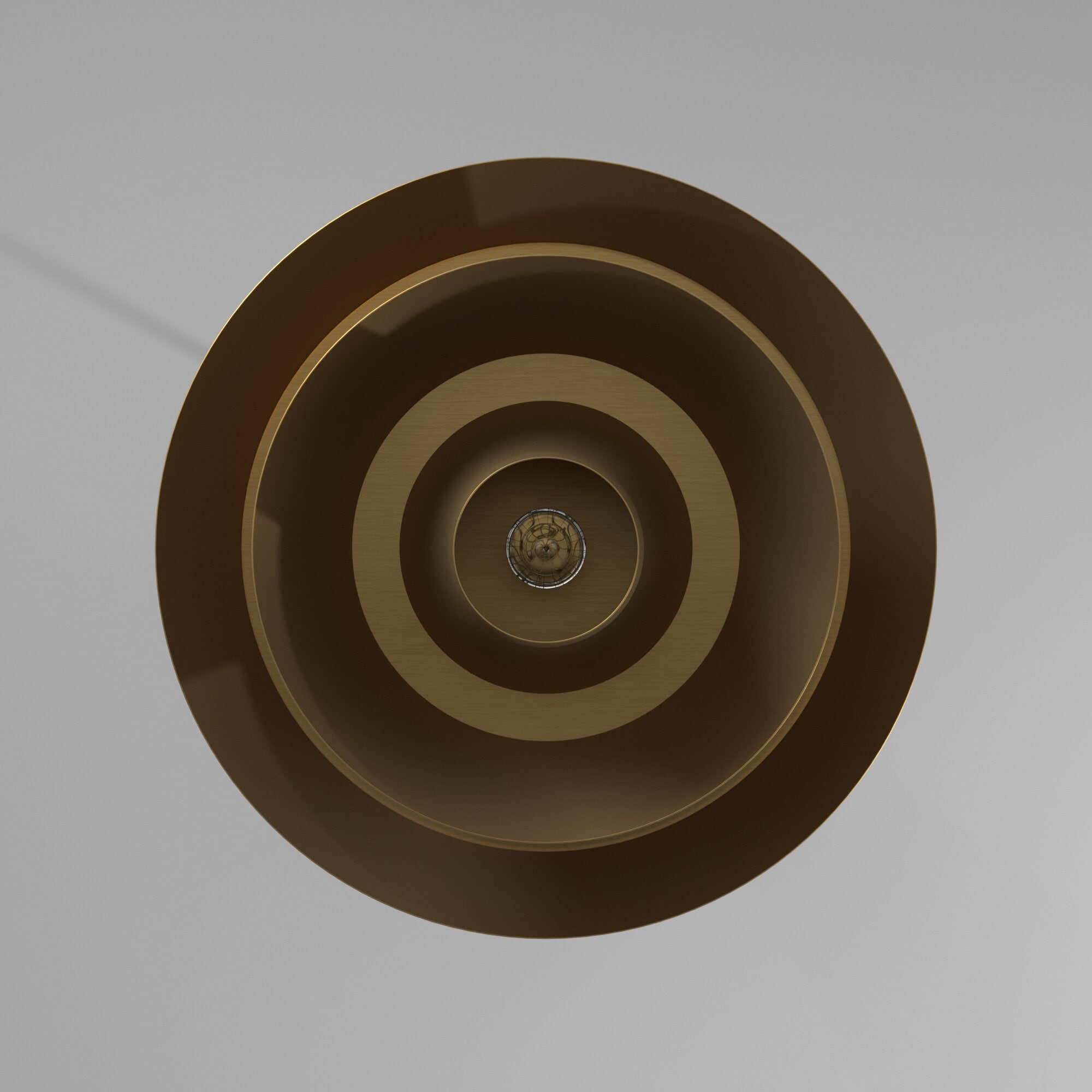 Brisbin Burnished Brass 24" Mid-Century Modern Pendant Light