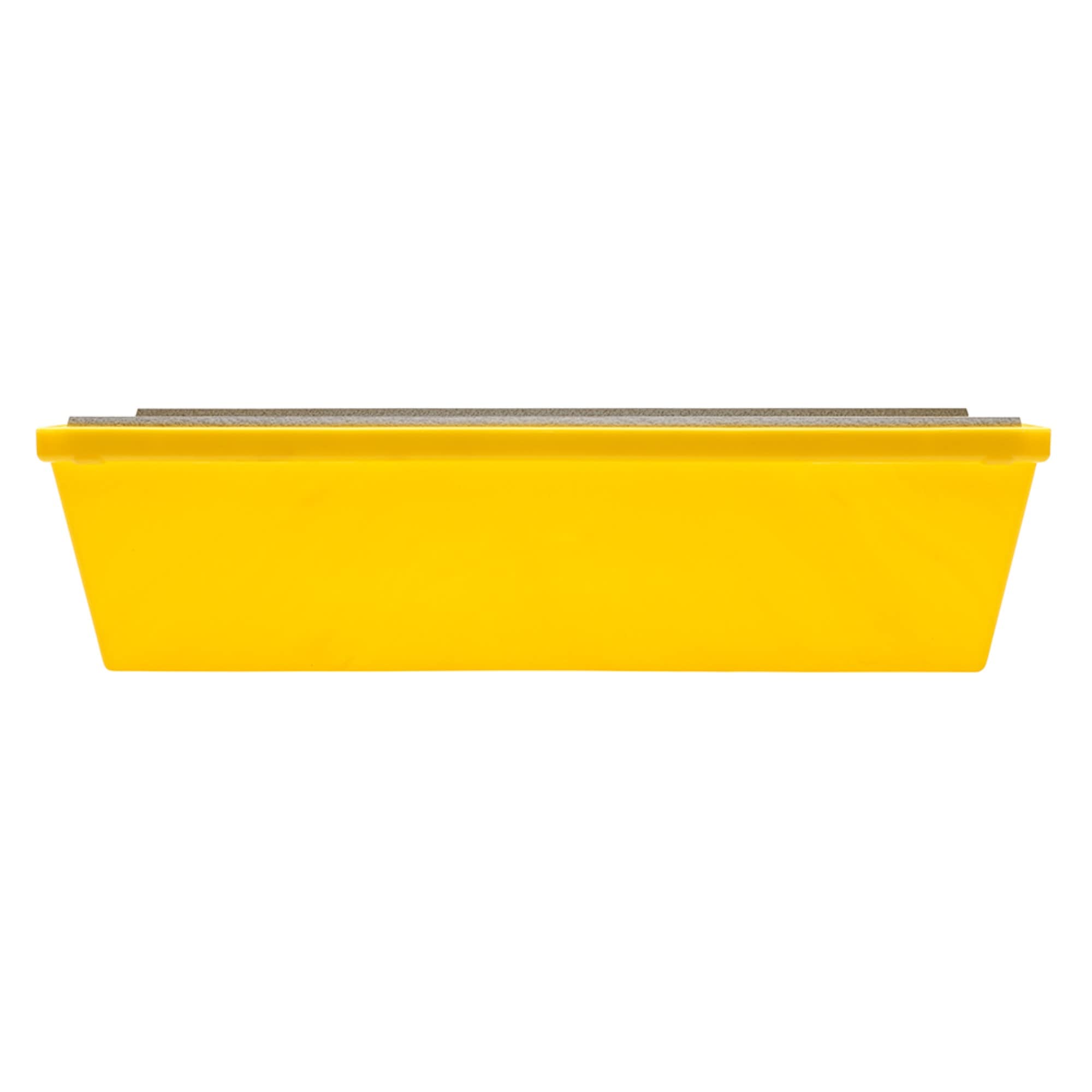 ToolPro 12 in. Heavy Duty Textured Yellow 4-in W x 12-in L x 5-in D Drywall Mud Pan