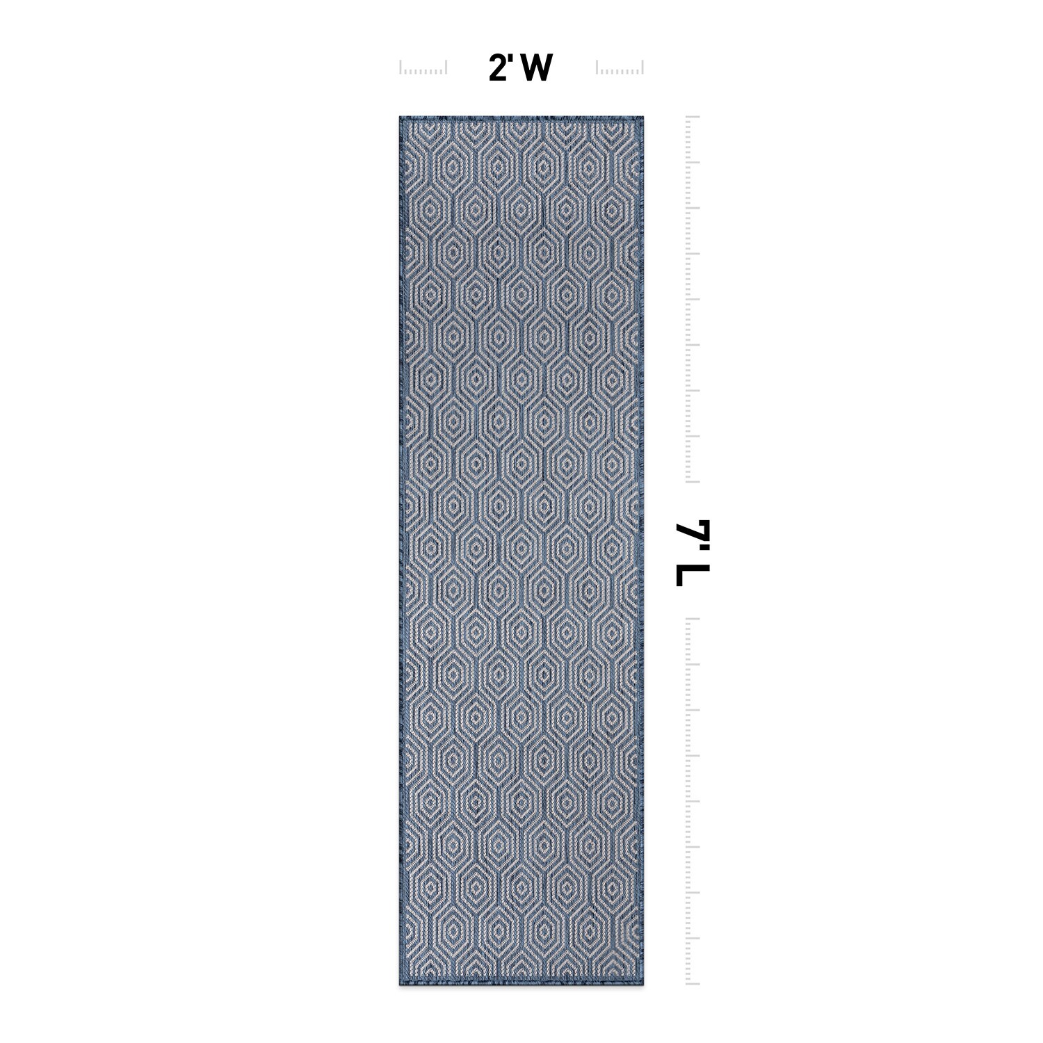 World Rug Gallery 120BLUE2X7 rugs - View #3
