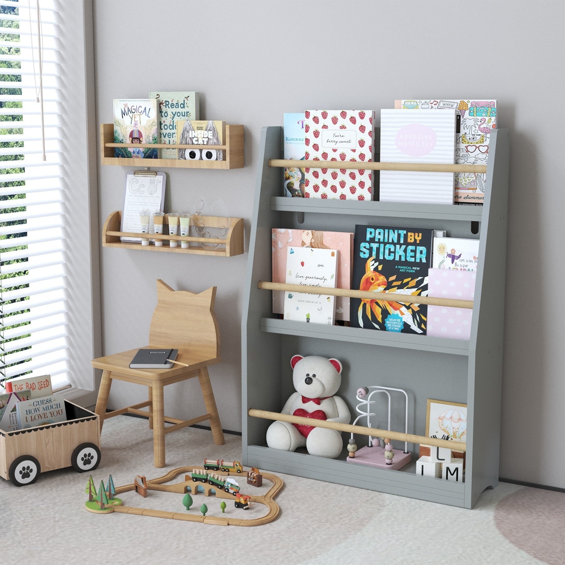 YOSIMFUR DJYC-W808P330141 Kids-Bookcases - View #9