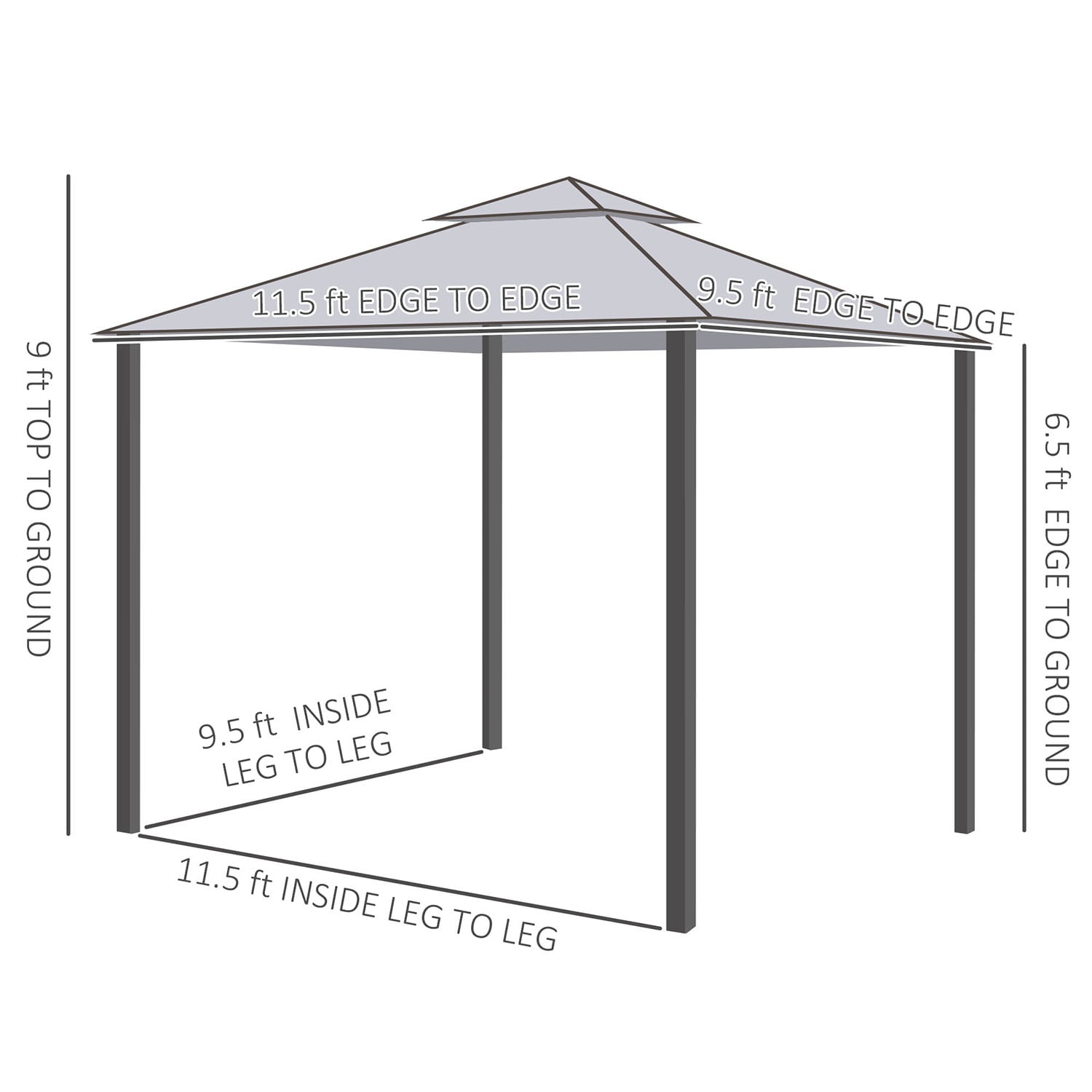 GZMR GZ-W2225P258 Wood-Resin-Gazebos - View #6
